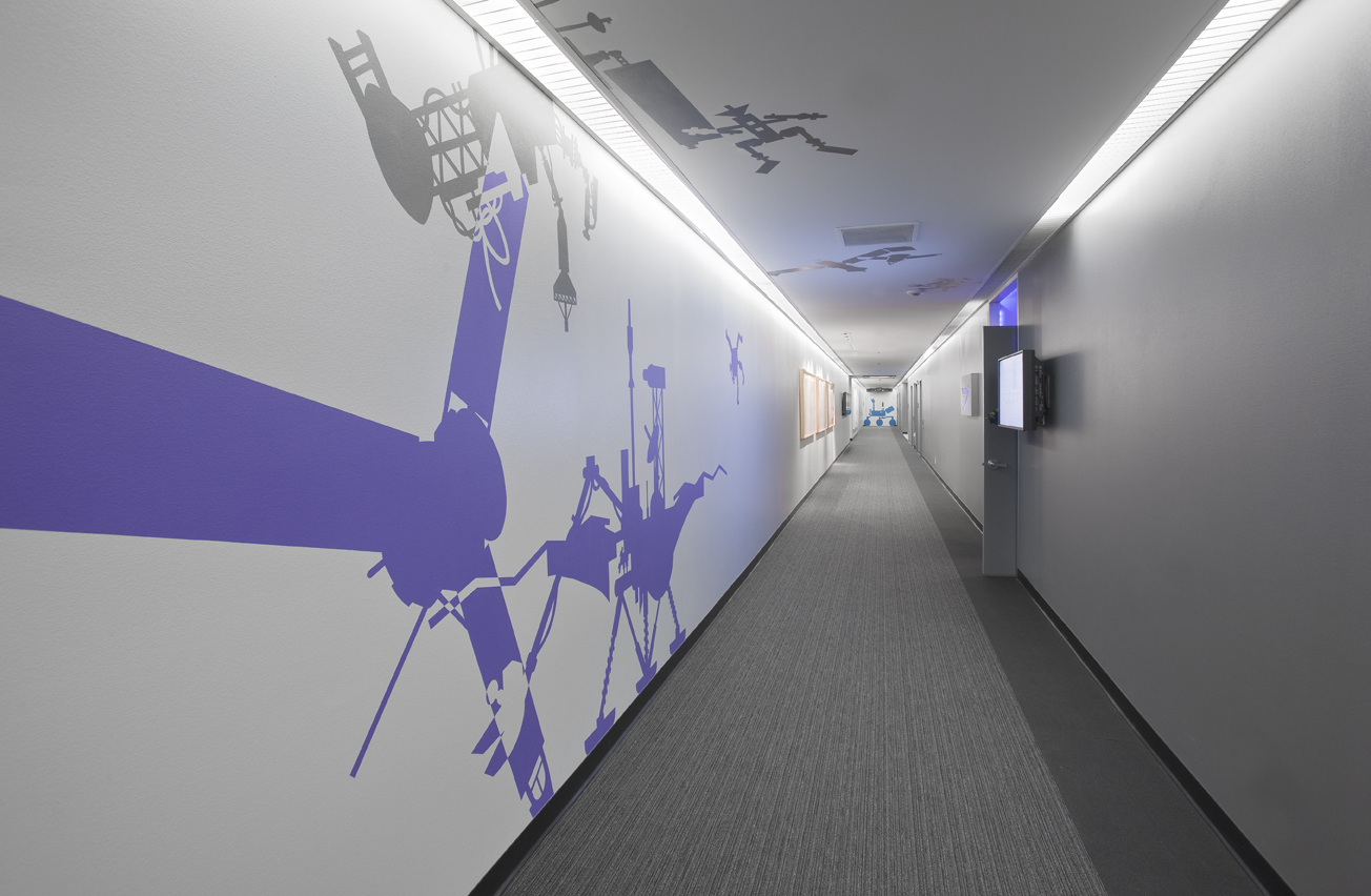 Project Formulation Building hallway and Team X entrance. 