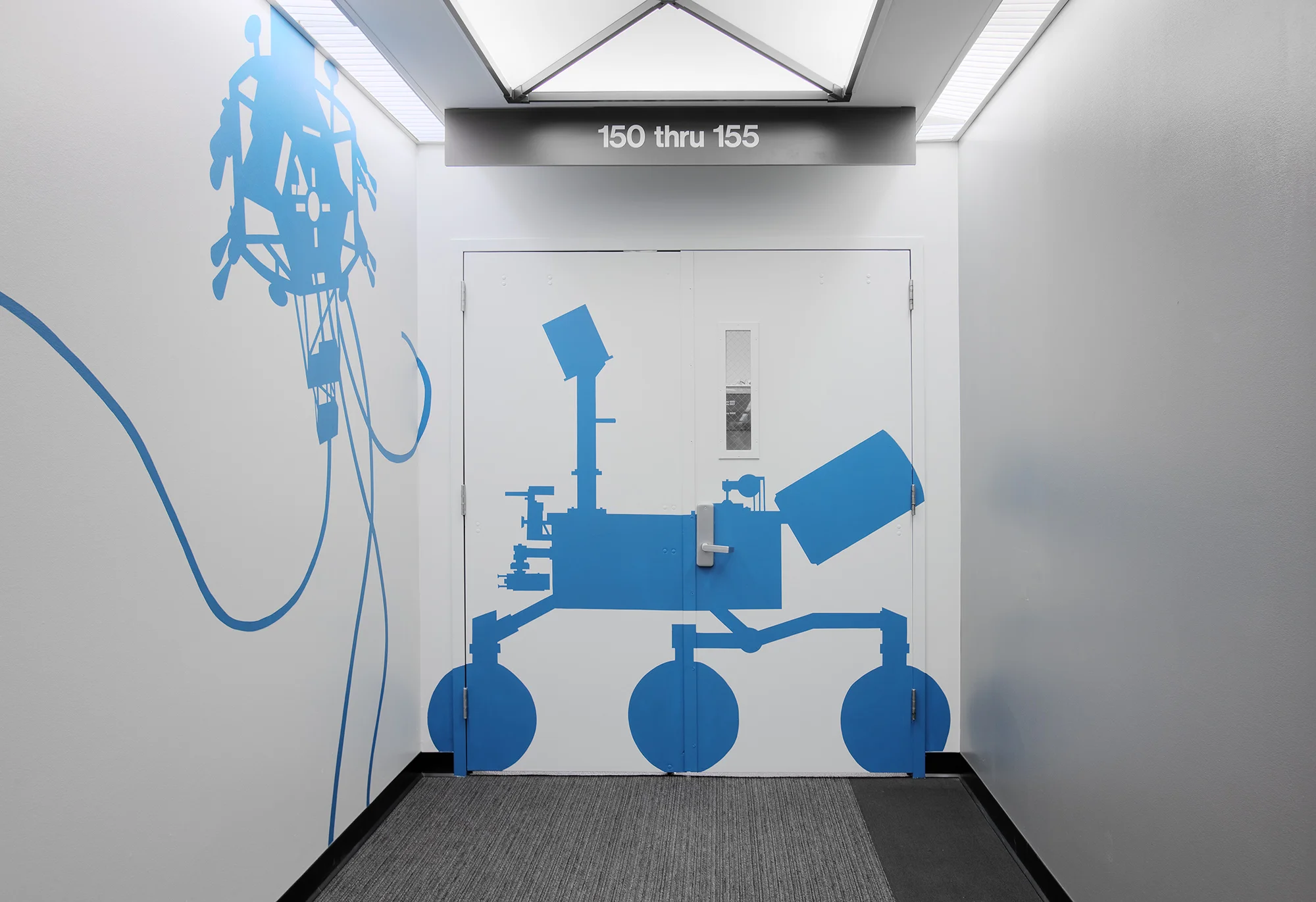 Project Formulation Building hallway and Team X entrance. 