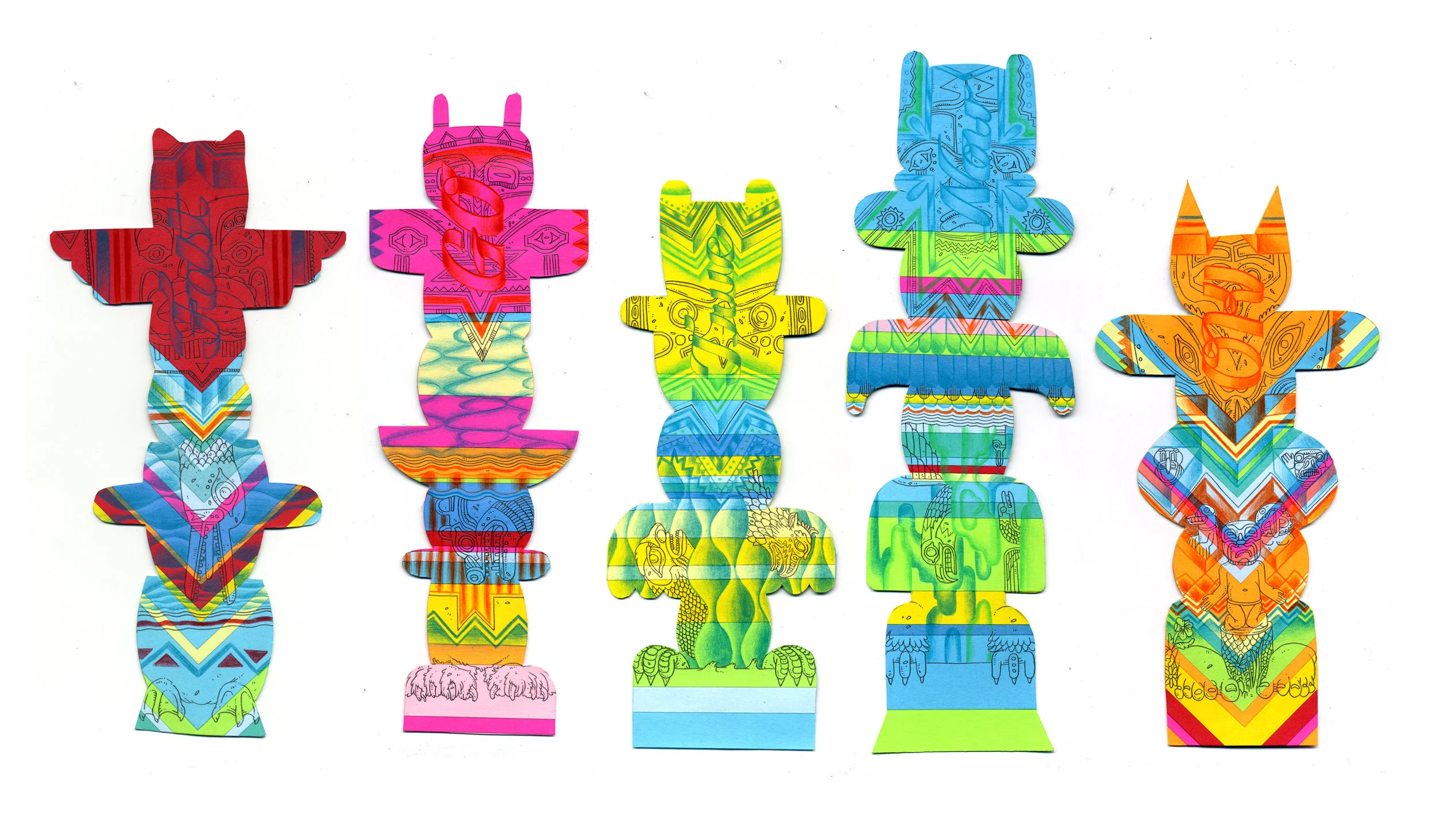 Giant Robot Post It Show. 
