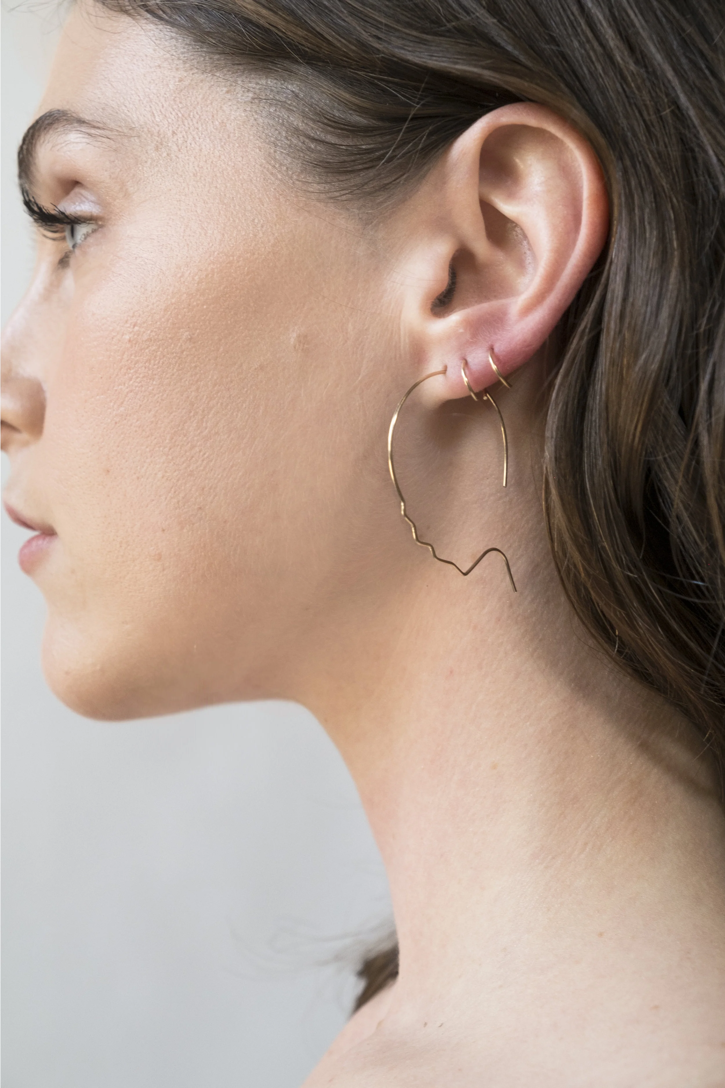 Face earring - model shot