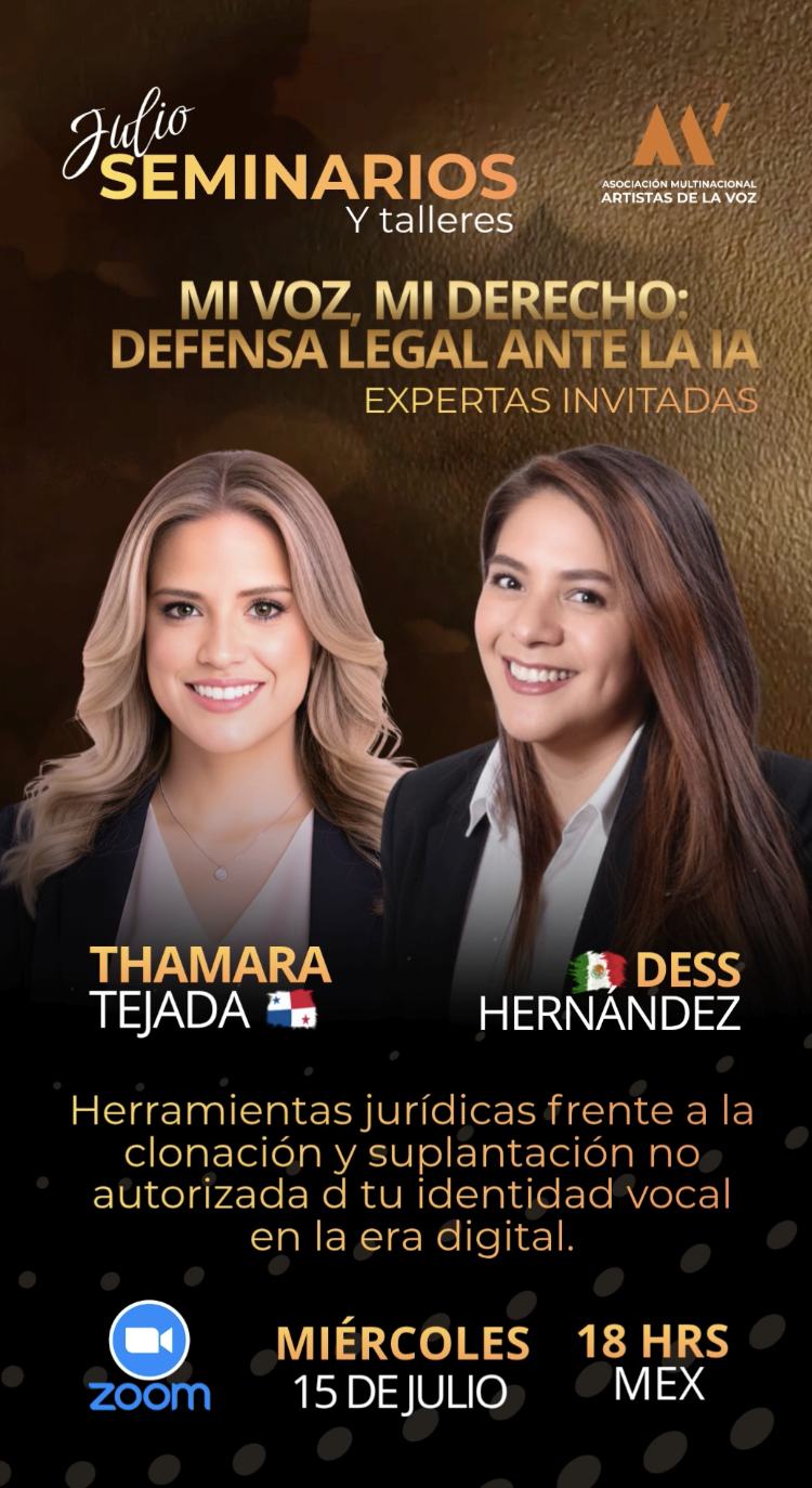 AMAV SEMINARIOS: "Mi voz, mi derecho-Defensa Legal ante la IA”