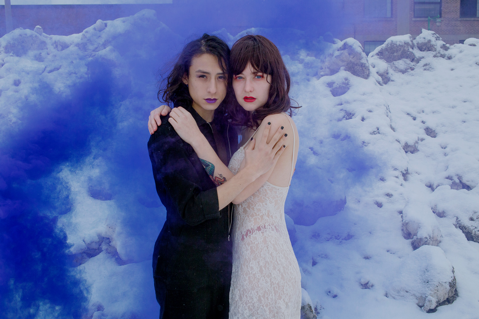 Photo of Gabe Maharjan and Rhiannon Collett by Laurence Philomene.