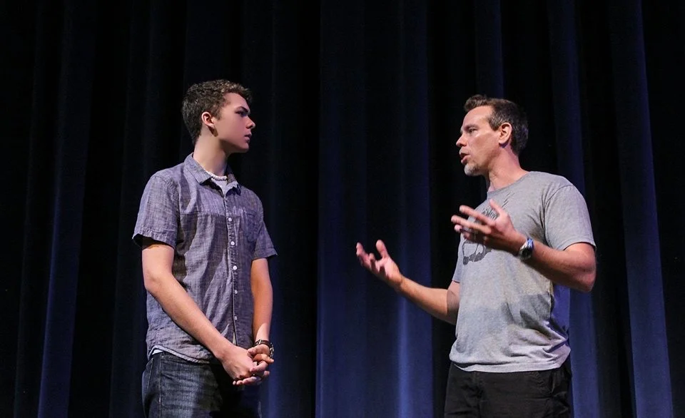 Special Guest Artist, Tony Award-nominee, Obie Award-winner, & Drama Leauge Award-winner, Adam Pascal with MFAA Musical Theatre Certificate student, Dylan Jacob Tacker