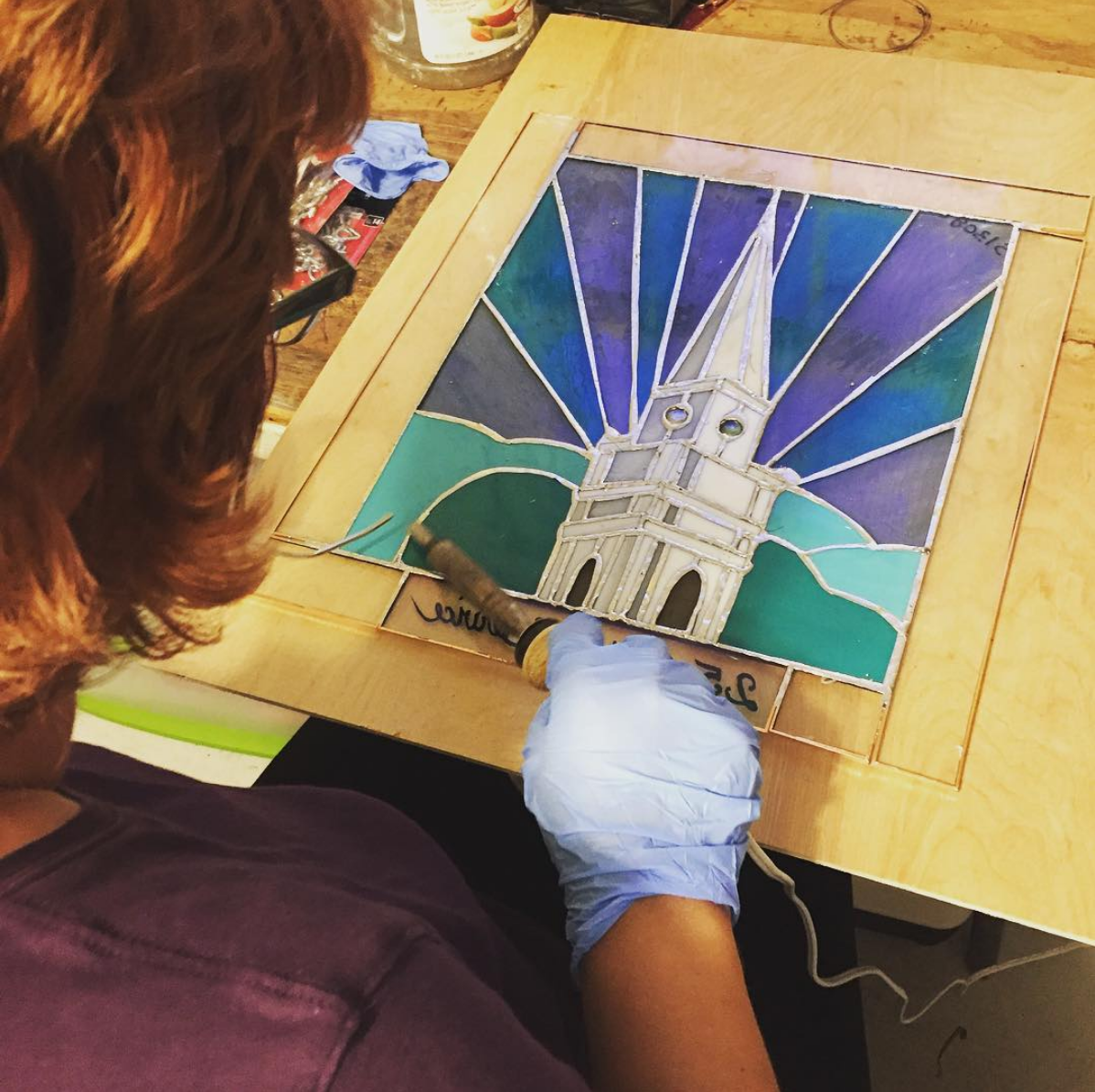 Crafting a special gift...