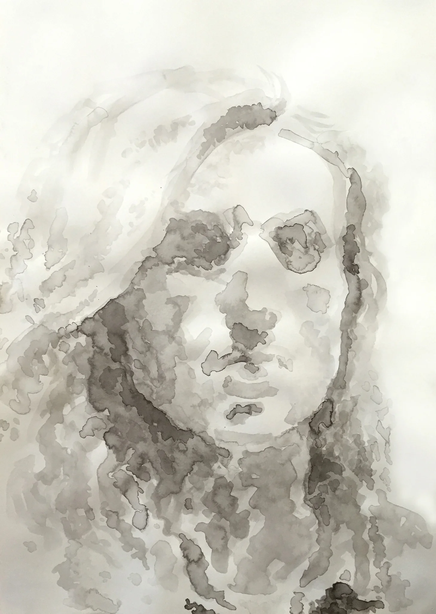   Model Portrait  18"x12" ink on paper 2015 
