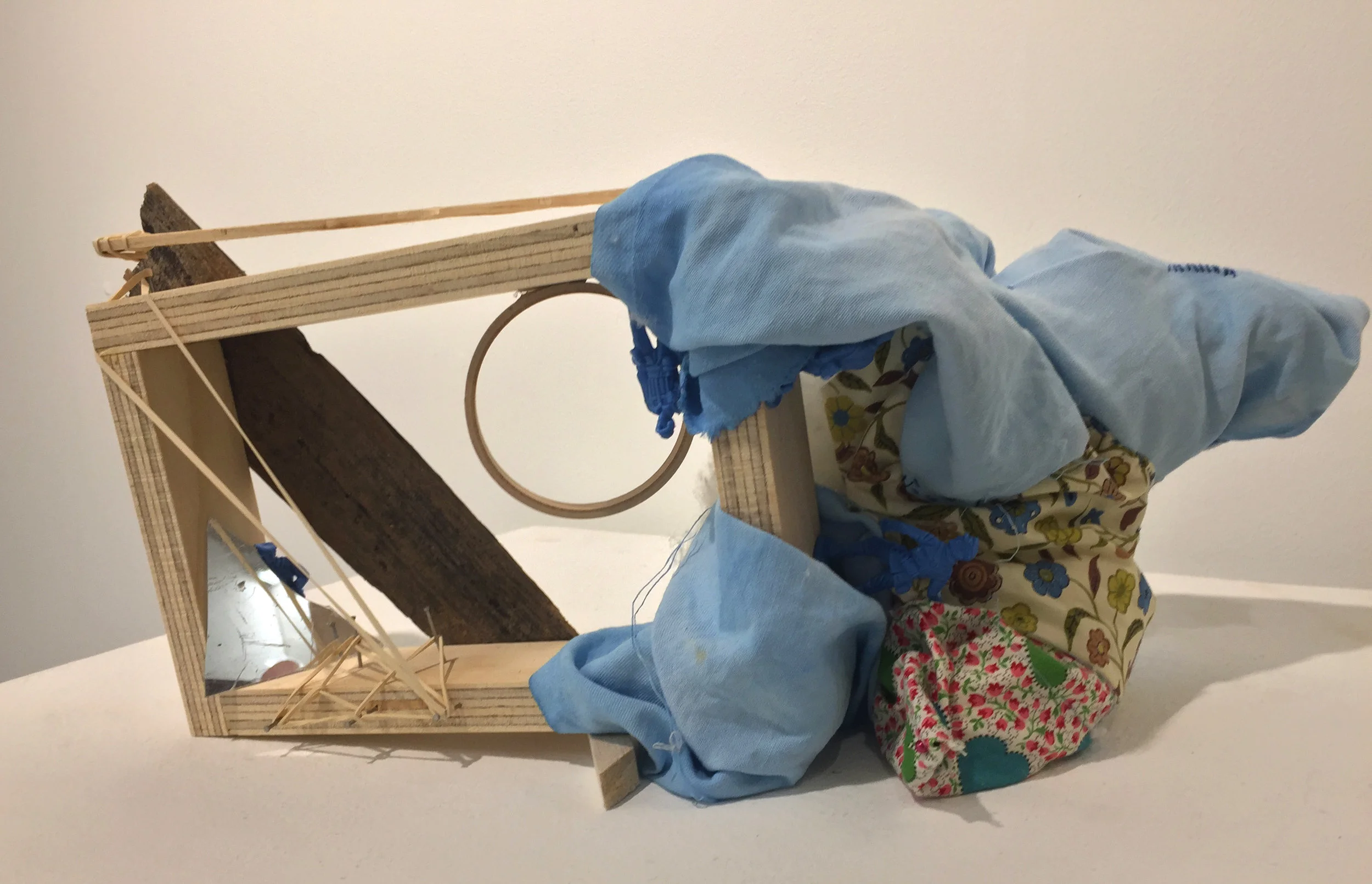   'Bedroom Drawers'  14"x10"x6", found object and mixed media 2017 