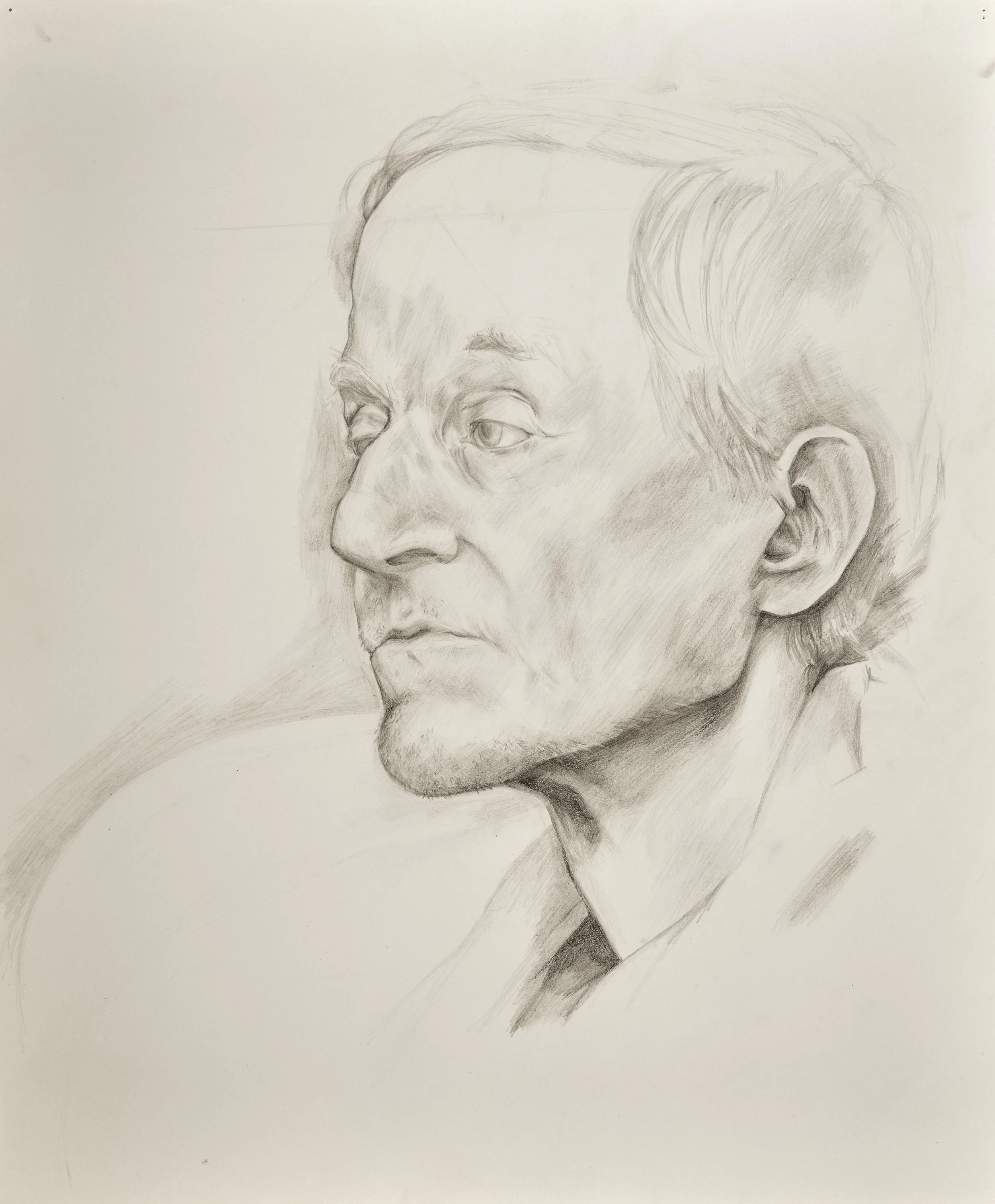   Portrait of Model  14"x17", graphite on drawing paper 2018 