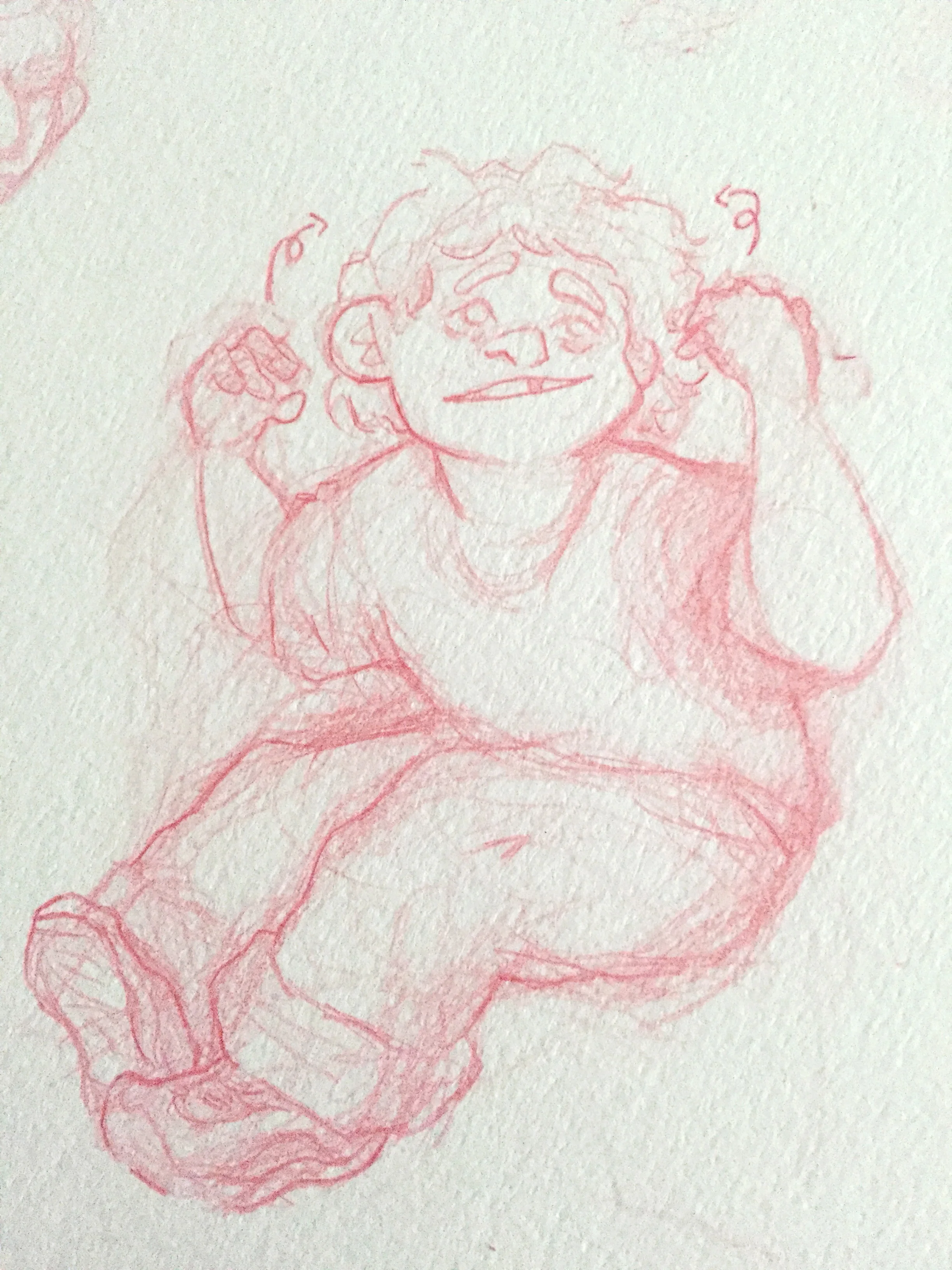   ‘Curly’ ASL  graphite on paper 2015 