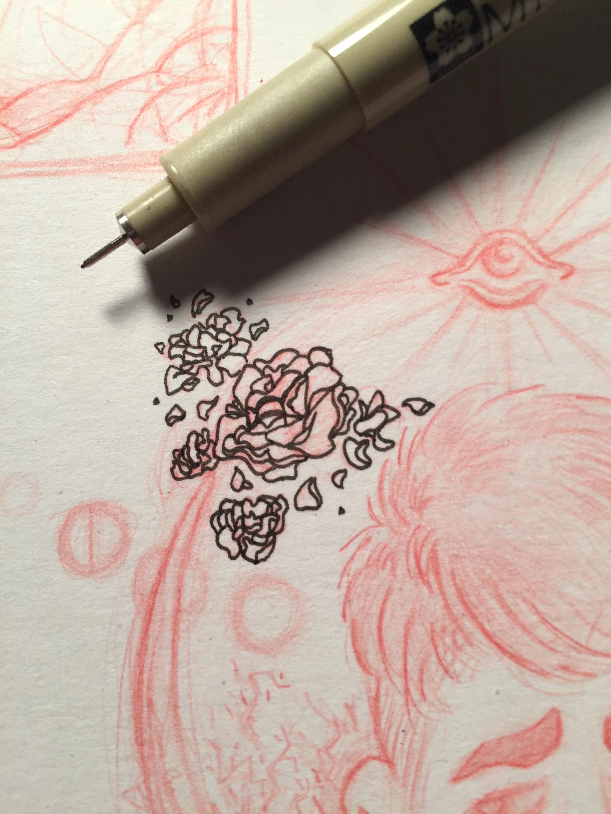  pen and colored graphite on paper 2016 