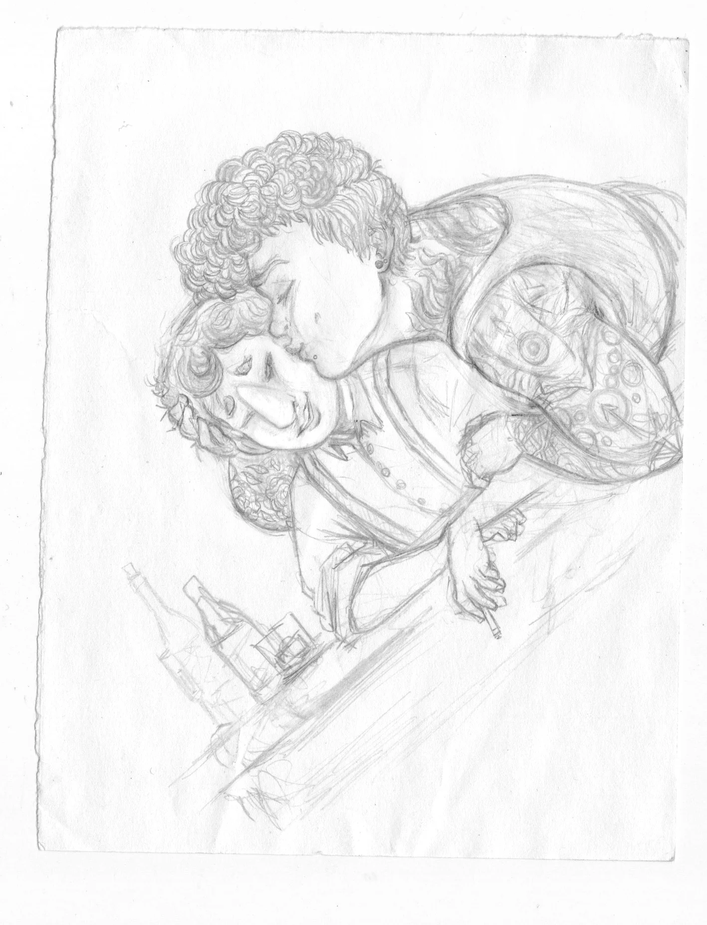  graphite on scrap paper 2016 
