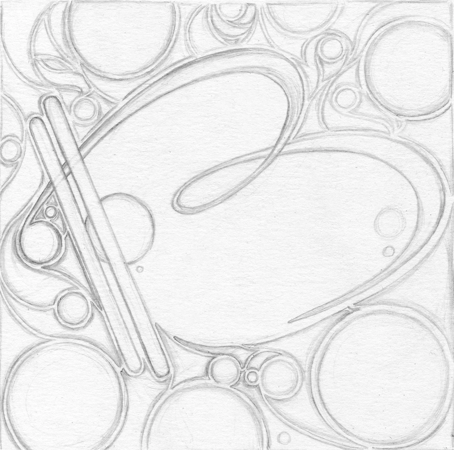   ‘Type Fight:’ B (sketch) graphite, 2017  