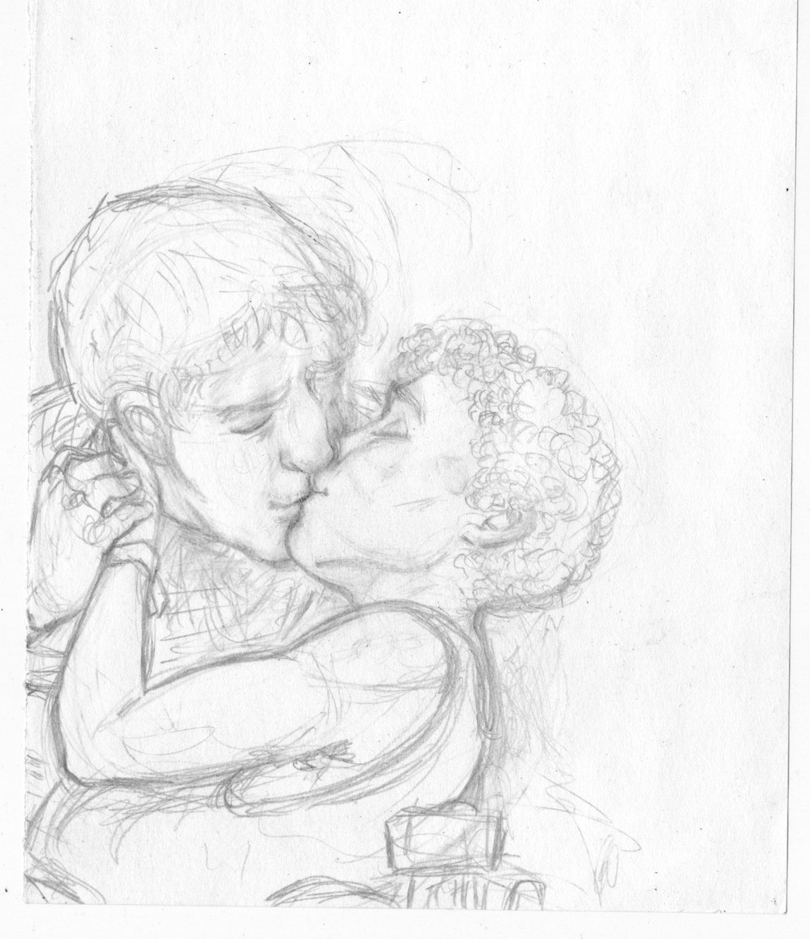  untitled doodle,  graphite on scrap paper 2016 