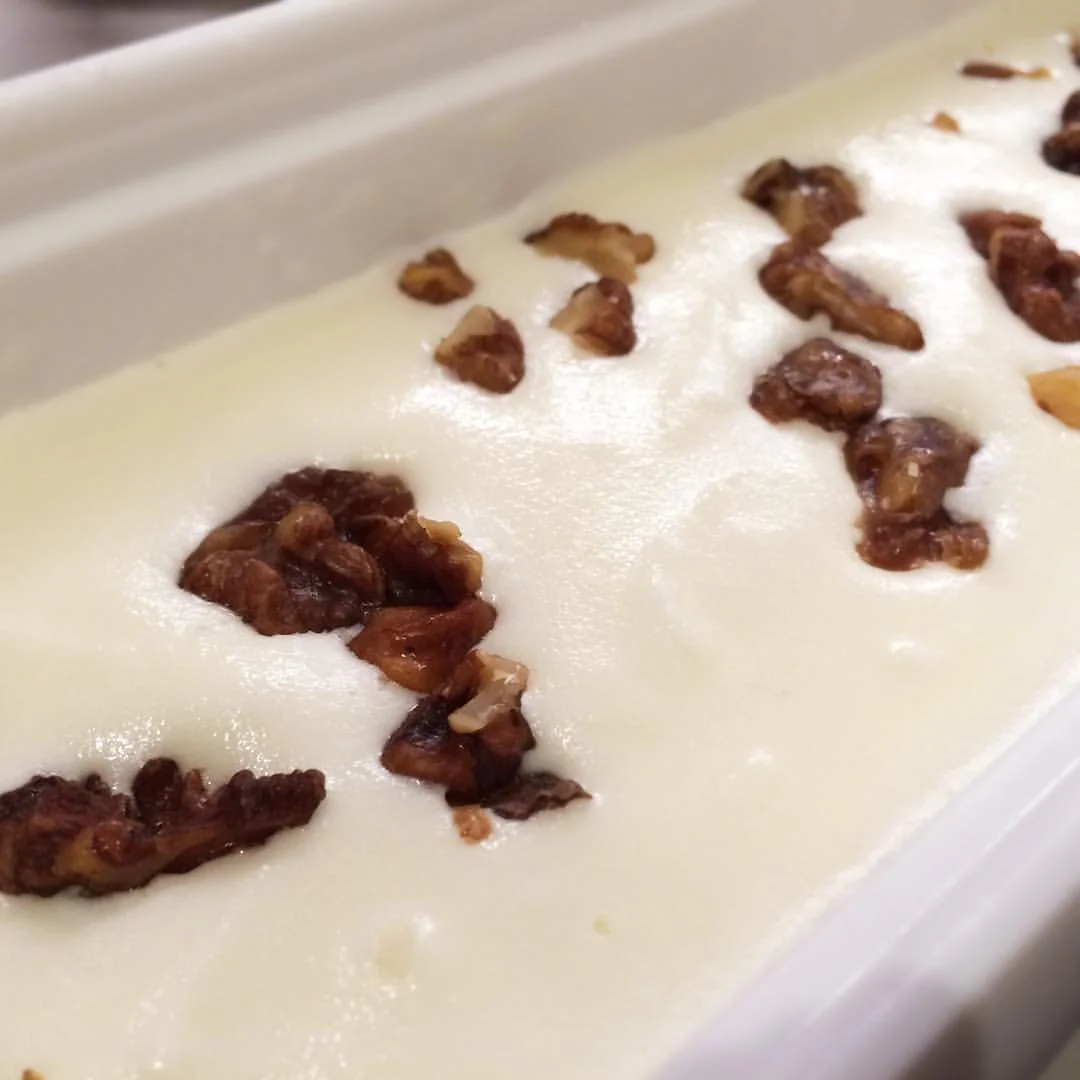 Gorgonzola Dolce Ice Cream with Candied Walnuts