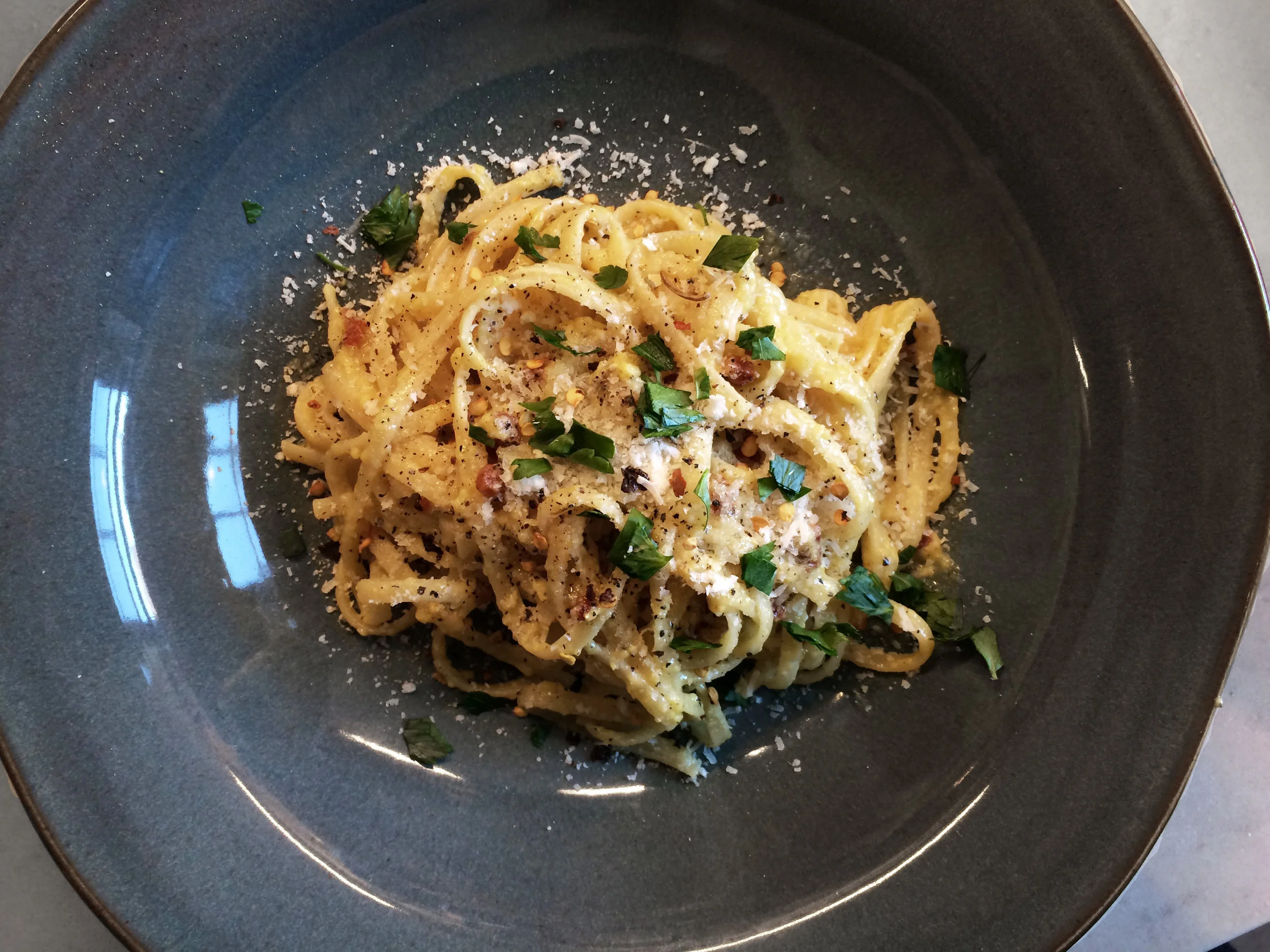 Spaghetti (Linguine) Carbonara