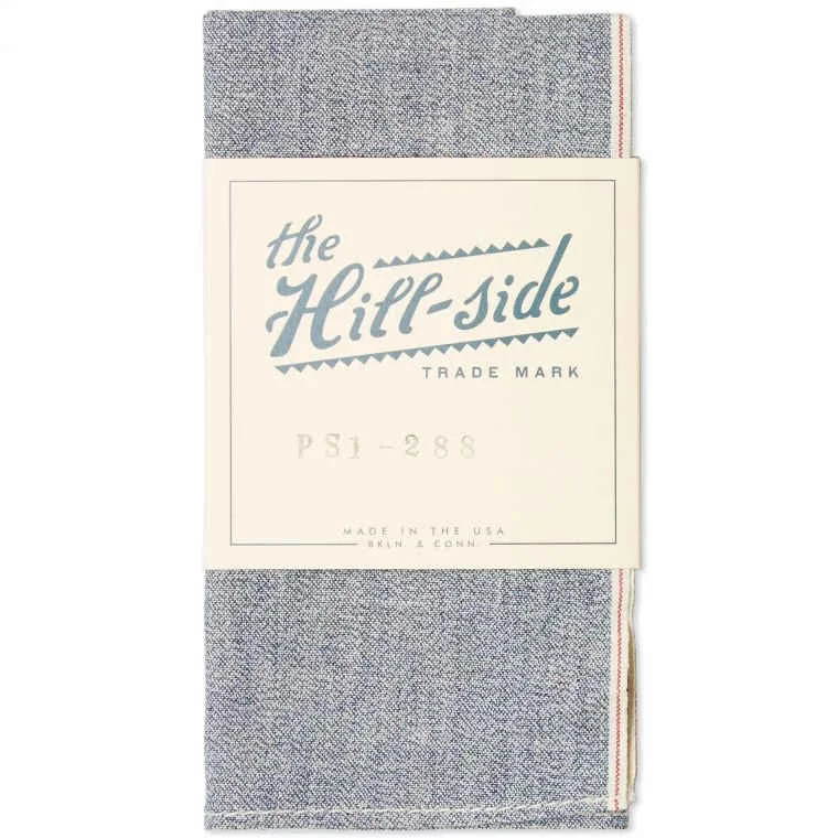 THE HILL-SIDE COVERT CHAMBRAY POCKET SQUARE