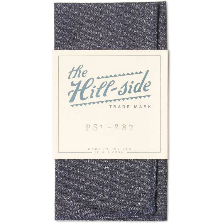 THE HILL-SIDE COVERT CHAMBRAY POCKET SQUARE