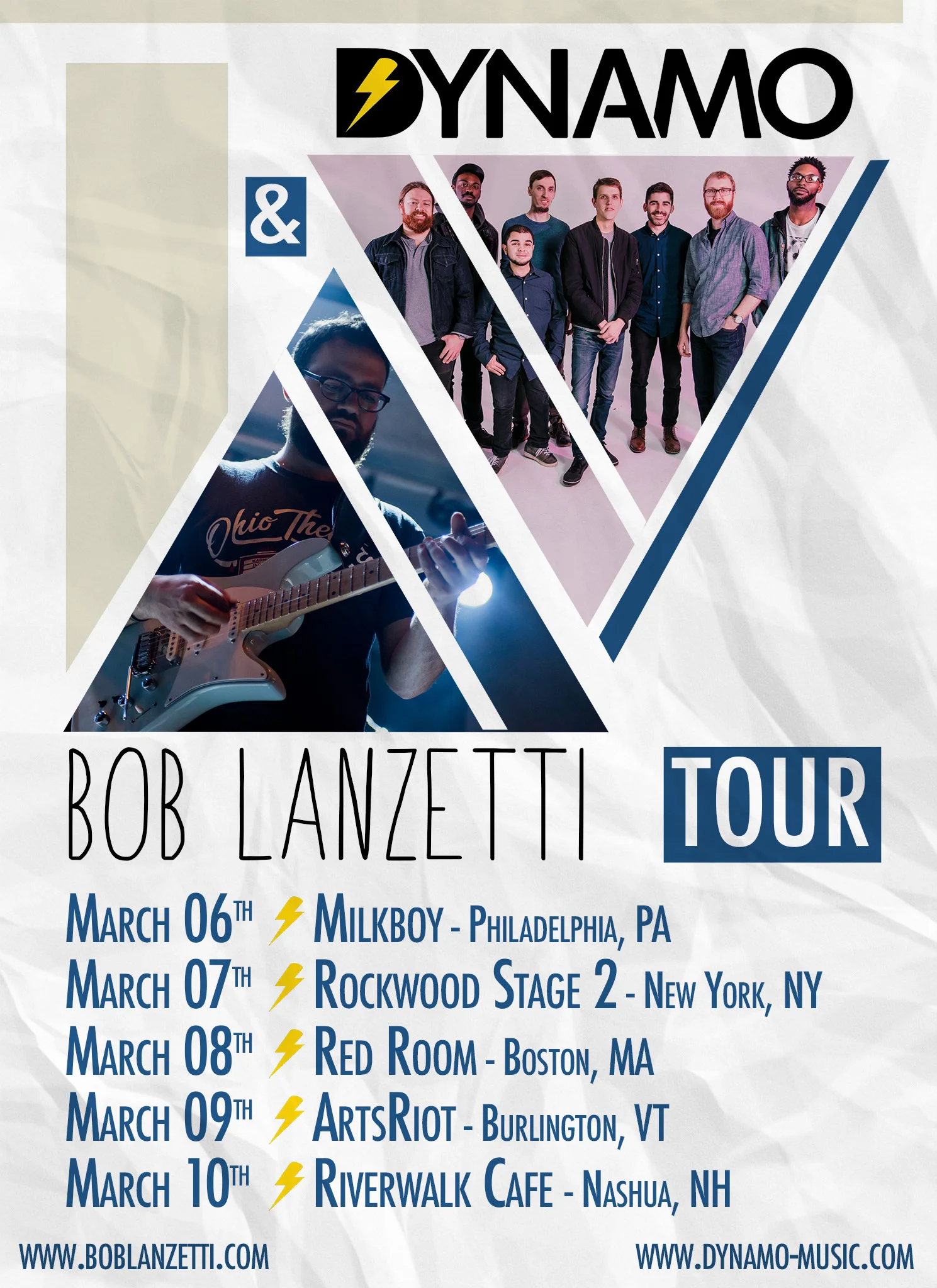 Northeast tour with Dynamo. March 2018