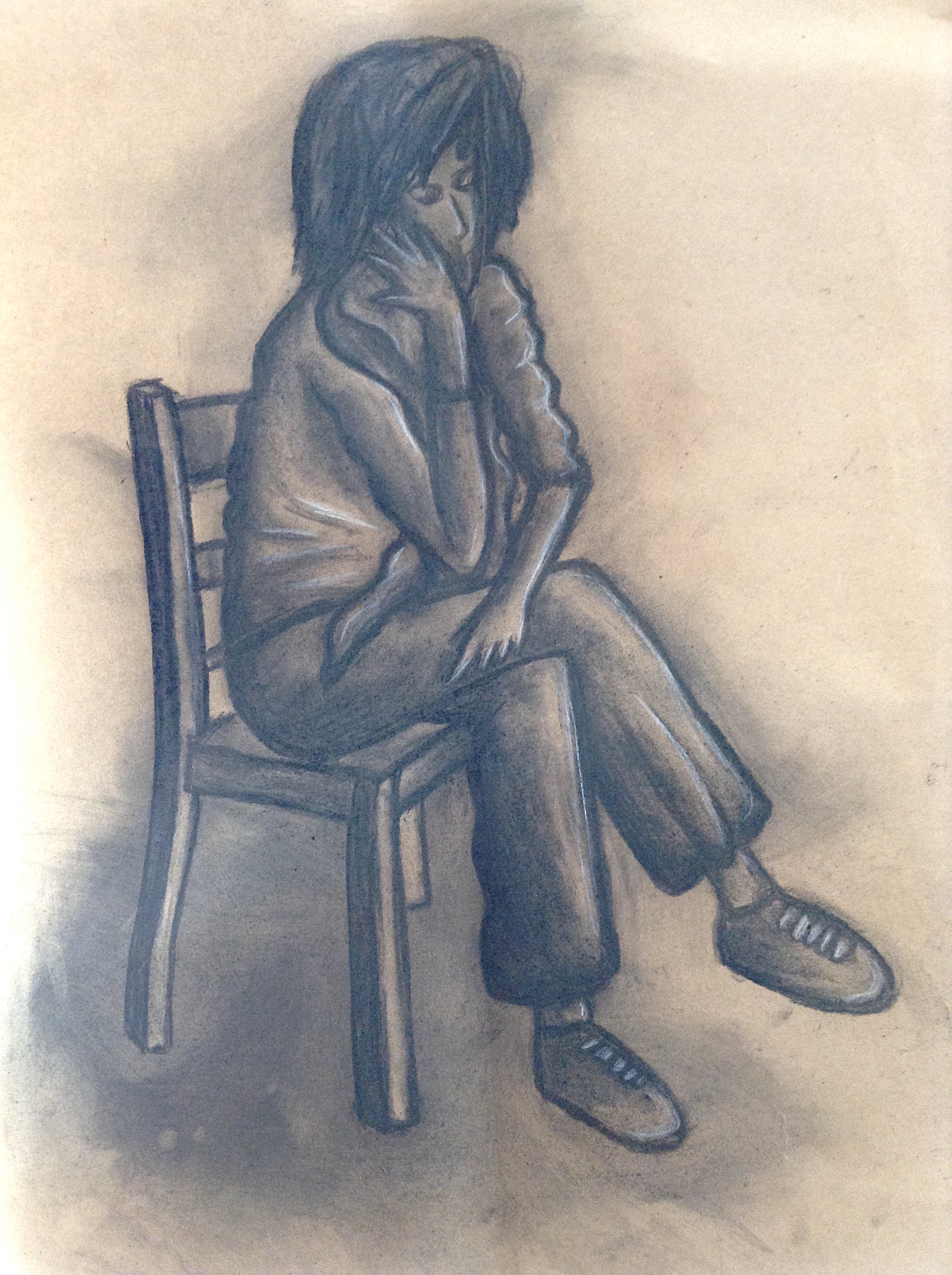 Charcoal, 24in x 30in