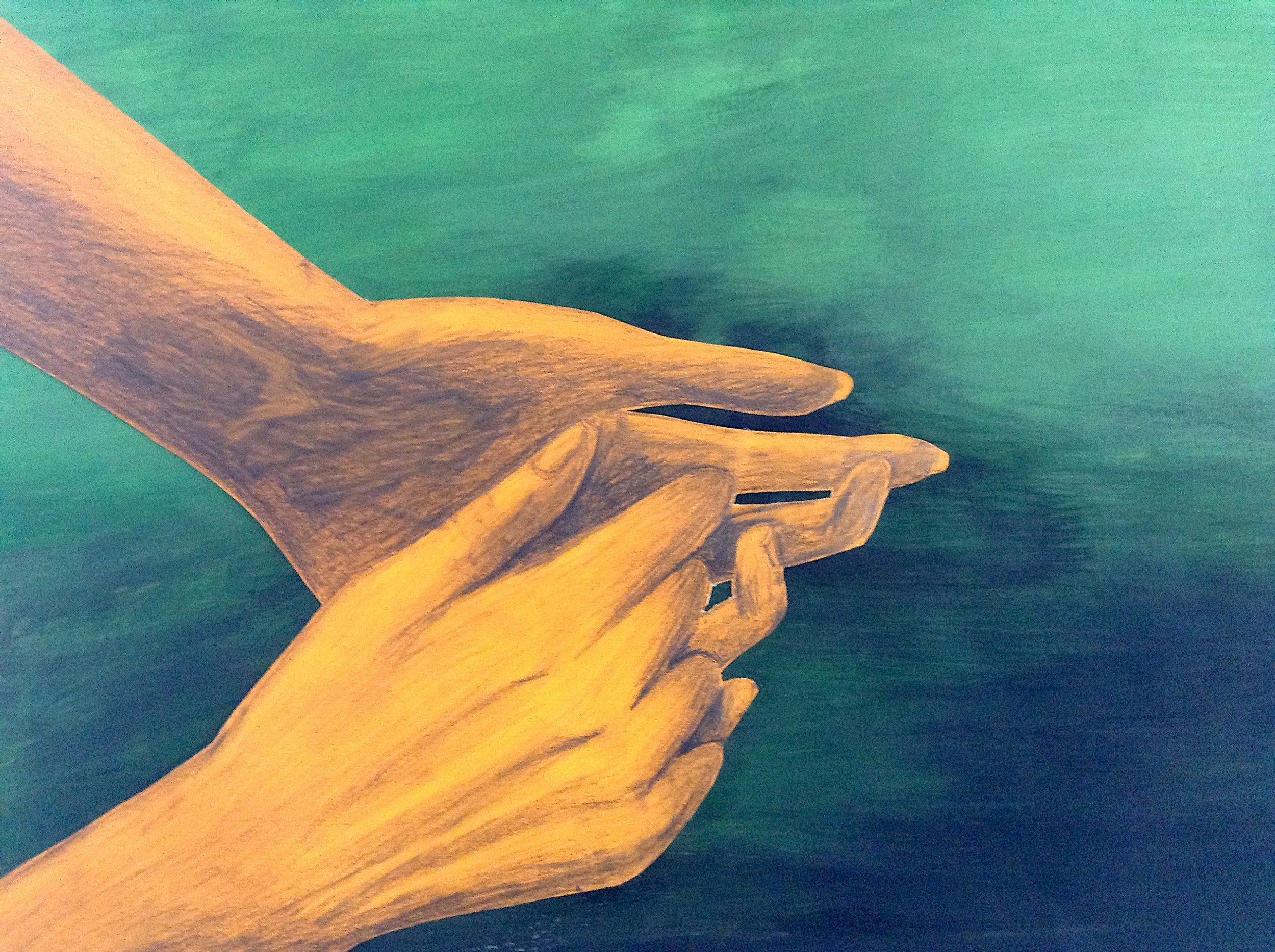 Collage: Pencil &amp; Acrylic, 30in x24in