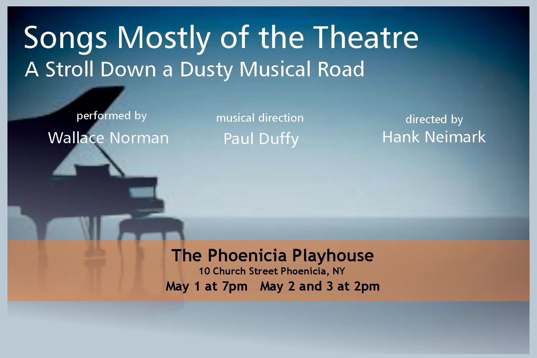 Songs Mostly of the Theatre: A Stroll Down a Dusty Musical Road