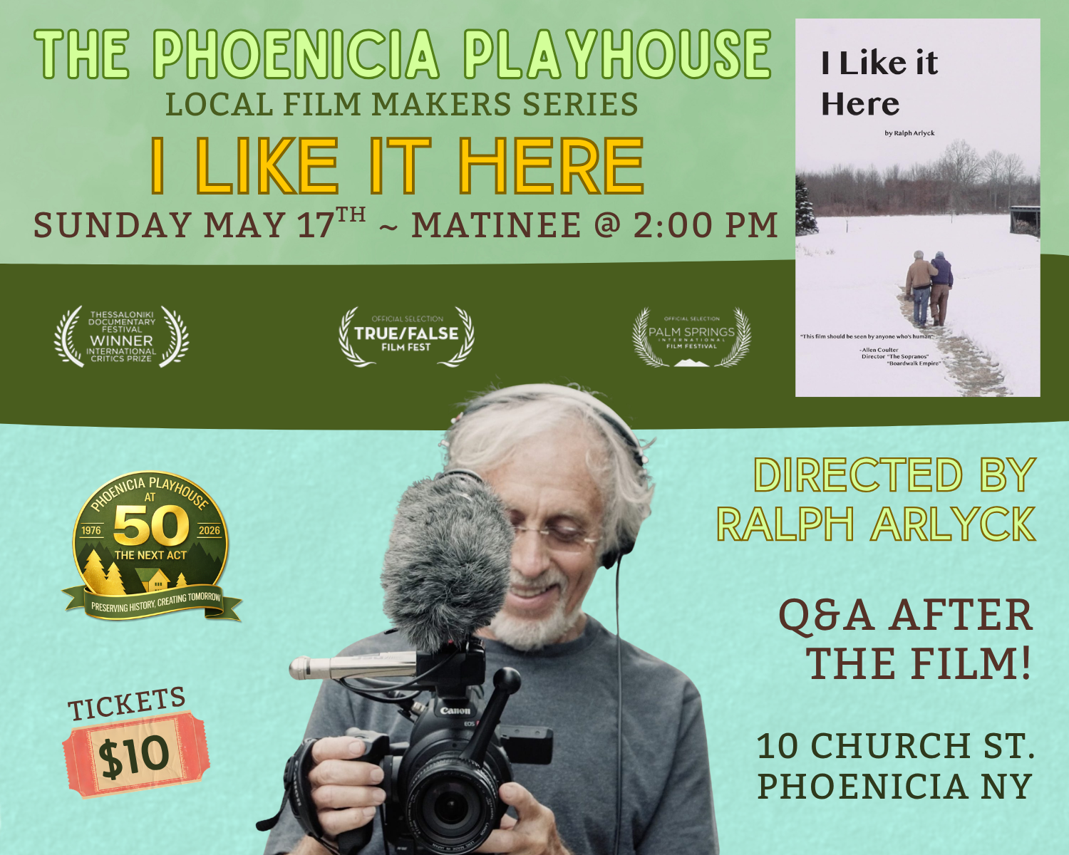 I Like It Here - Local Film Maker Screening and Q&amp;A
