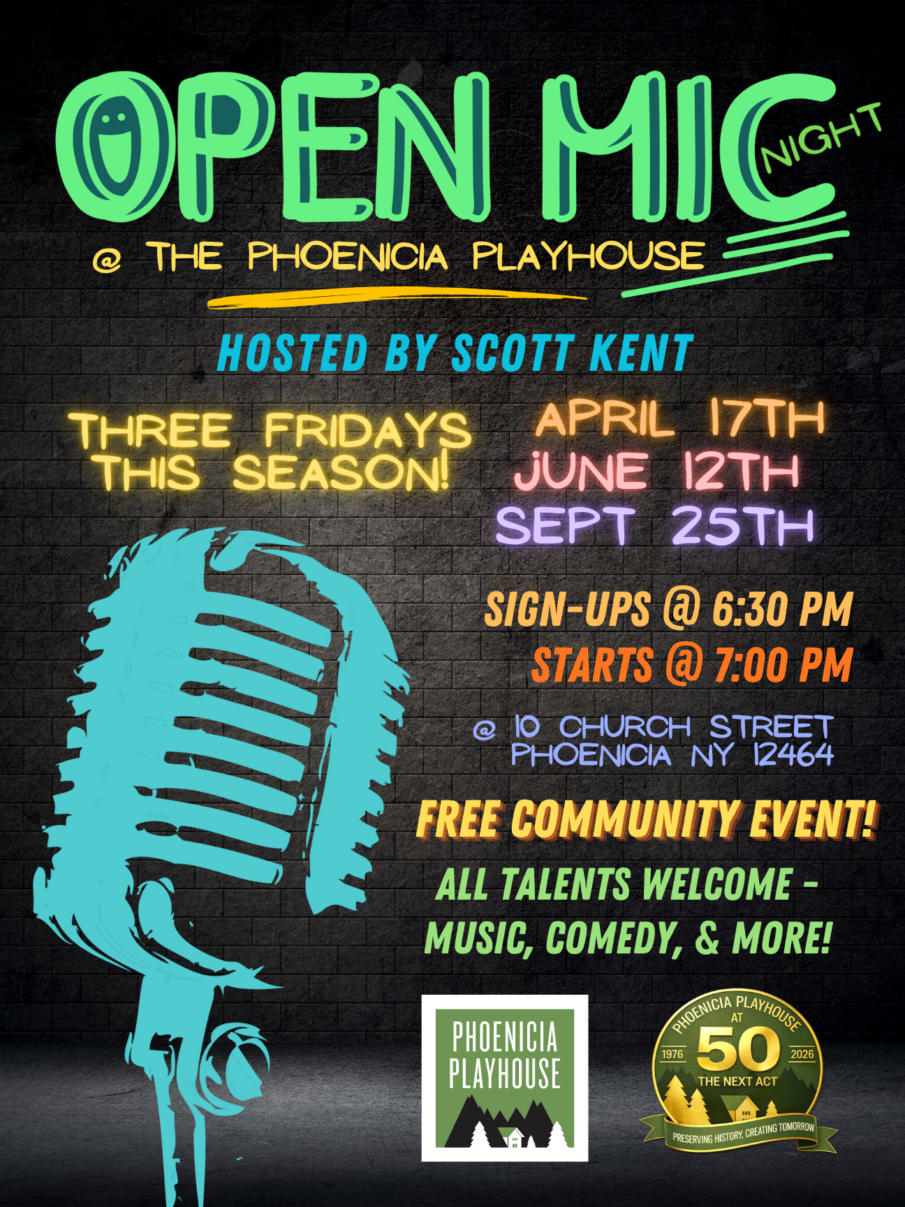 Open Mic Night - Hosted by Scott Kent!