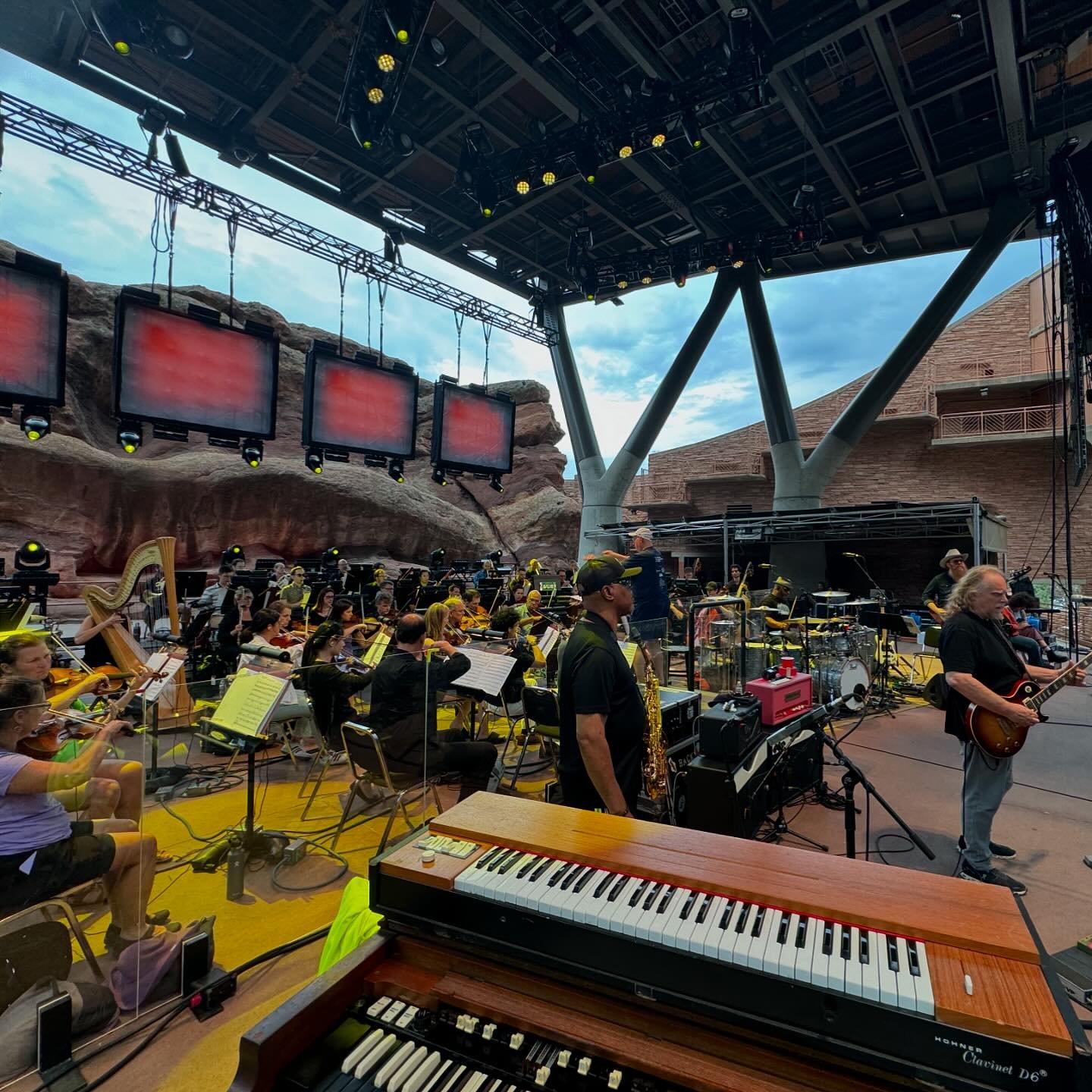Getting ready for the show tonight at @redrocksco. It will be epic.

@thewarrenhaynes @coloradosymphony