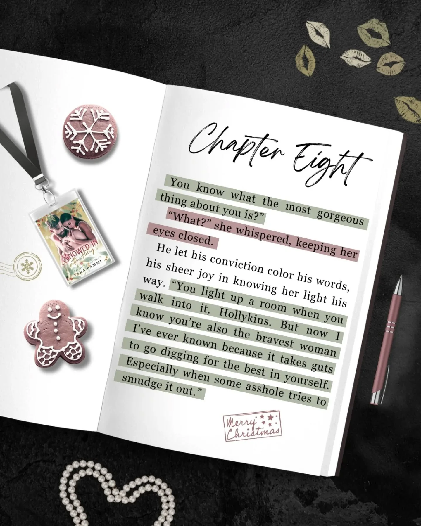 Looking for a spicy christmas novella? Snowed In With Holly is the perfect read for you.

What to expect:
❤️ Only One Bed
❤️ Snowed In
❤️ Older Brother&rsquo;s Best Friend
❤️ Pining &amp; play
❤️ No Third Act Break-up
❤️They Act Out Scenes From Roman