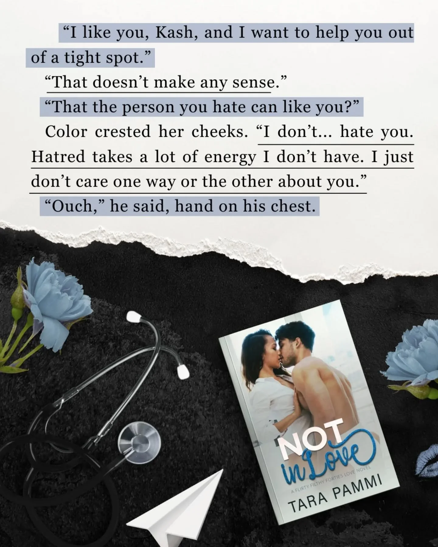 📖: Not In Love by Tara Pammi 

Available on Amazon &amp; KU

💙 Age Gap Romance
💙 Hate to love
💙 Forced Proximity
💙 Secret Hook!ps
💙 He Falls First
💙 Protective Hero
💙 Wedding Season Romance
💙 Stēamy
.
.
.
.
.
.
.
#agegapromance #kindleunlimi