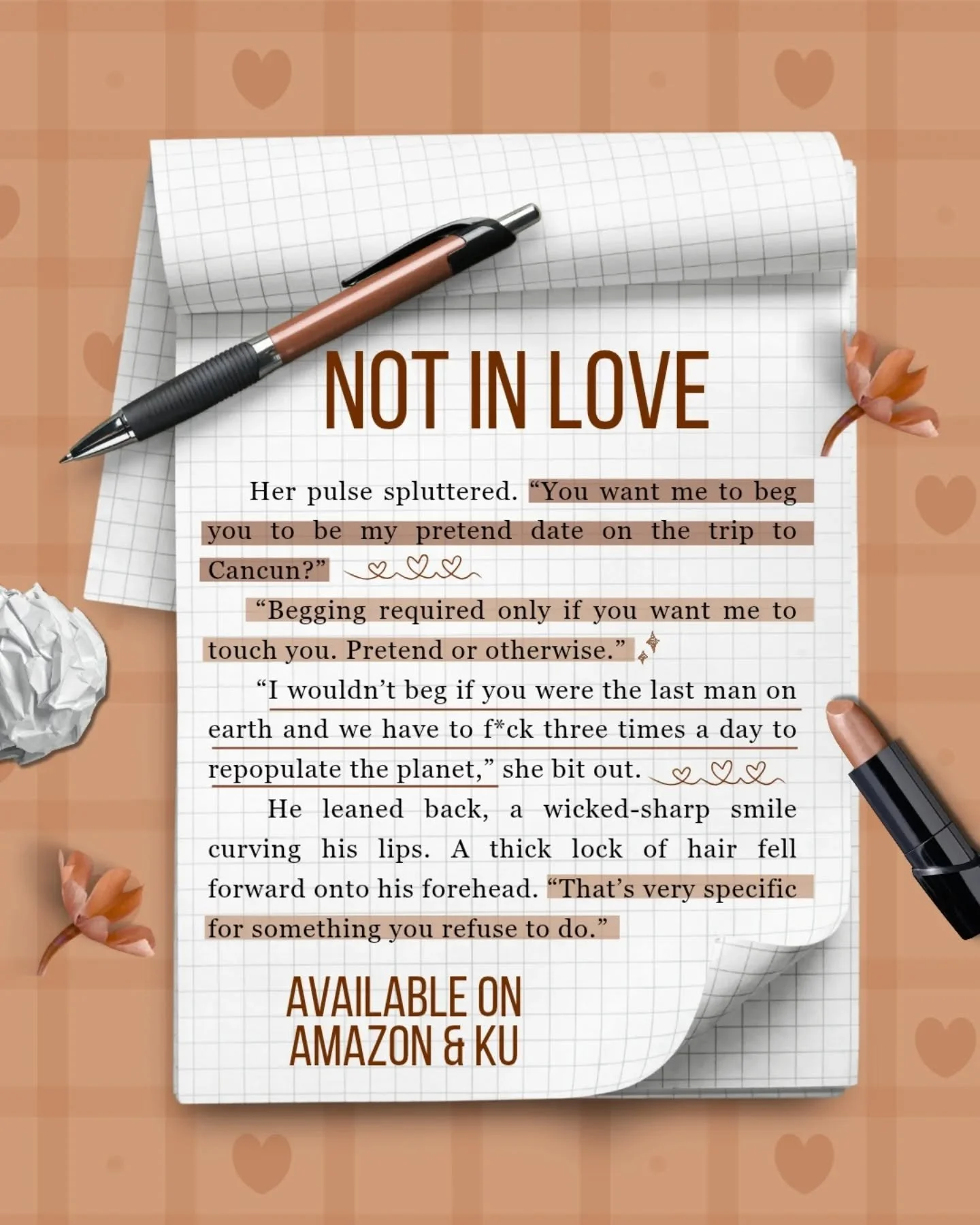 📖 Not In Love by Tara Pammi

💙 Age Gap Romance
💙 Hate to love
💙 Forced Proximity
💙 Contemporary romance 
💙 He Falls First
💙 Protective Hero
💙 Wedding Season Romance

Not In Love is steamy, age gap, enemies to lovers romance with dirty-talking