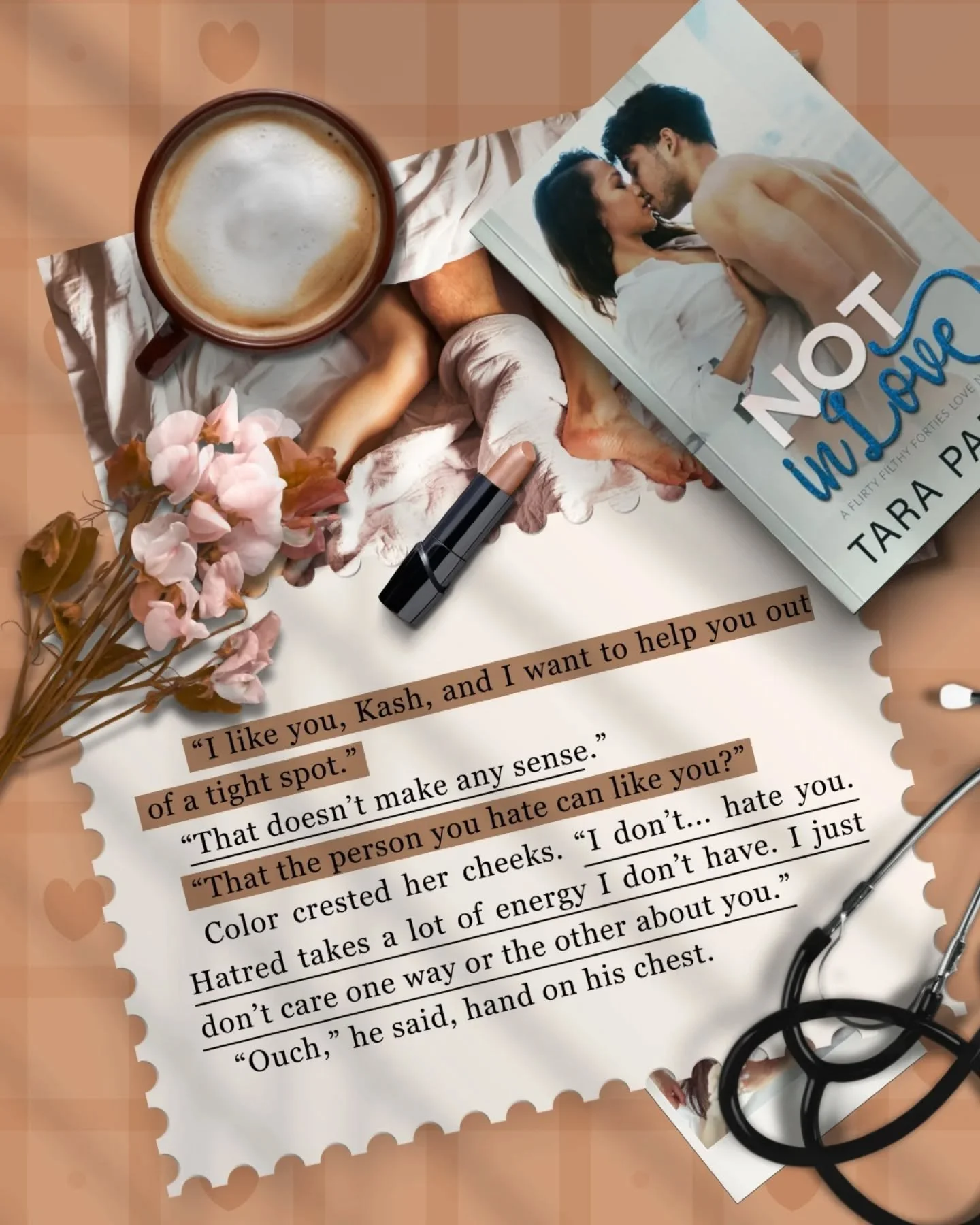 📖 Not In Love by Tara Pammi

💙 Age Gap Romance
💙 Hate to love
💙 Forced Proximity
💙 Contemporary romance 
💙 He Falls First
💙 Protective Hero
💙 Wedding Season Romance

Not In Love is steamy, age gap, enemies to lovers romance with dirty-talking