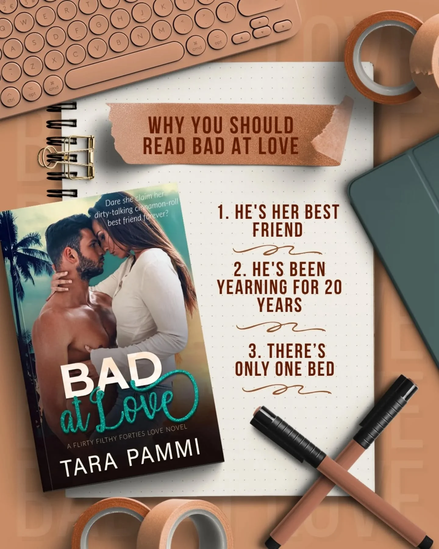🩵 Bad At Love by Tara Pammi 🩵

🩵 Friends to lovers
🩵 Single mom in 40s
🩵 One bed, one week
🩵 Shower confession
🩵 Pining and Public p!ay
🩵 Twenty yrs of yearning
🩵 Dirty talking cinnamon roll hero
.
.
.
.
#friendstolovers #friendstoloversroma