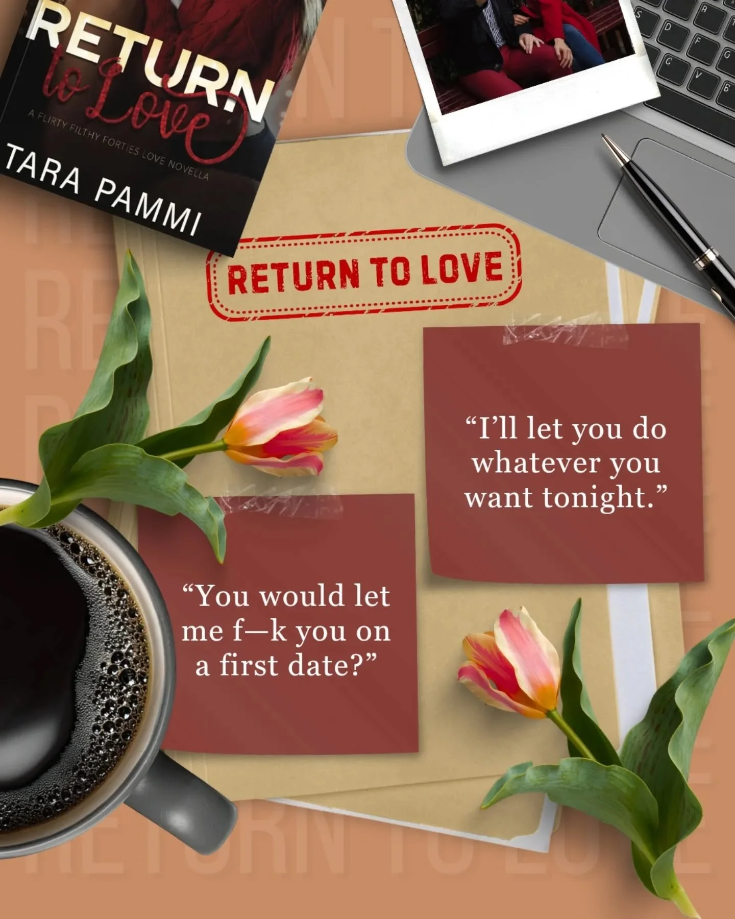 Return to Love by Tara Pammi ❤️

❤️ Marriage-in-trouble
❤️ Red-hot role-play
❤️ One fantasy night
❤️ MCs in 40s
❤️ Sp&iacute;&ccedil;y

Dive into this steamy, later-in-life, marriage-in-trouble novella with red-hot role p!ay. First in a series of fri