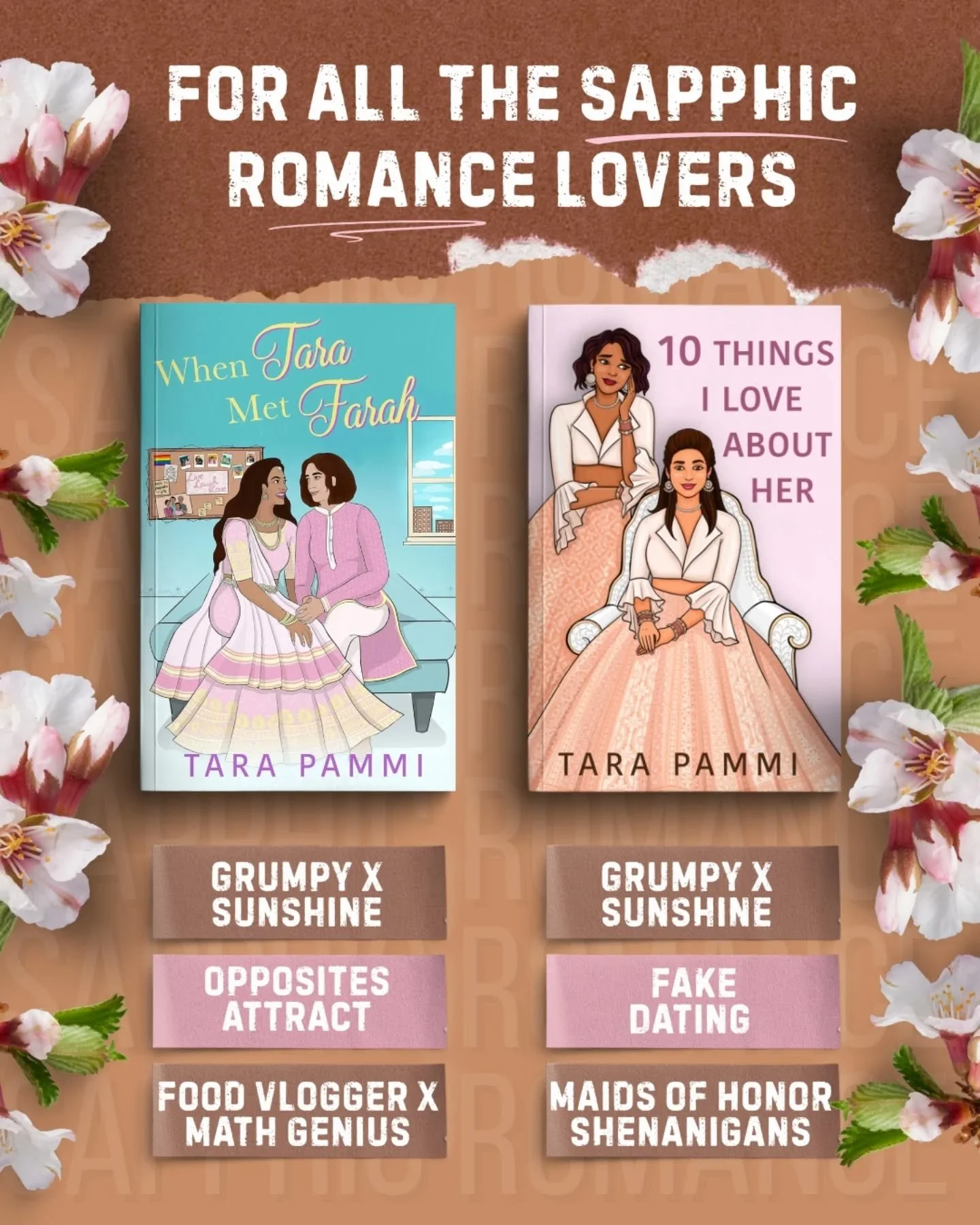 If you love grumpy x sunshine dynamic in sapphic romance When Tara Met Farah and 10 Things I Love About Her are perfect for you 🤎

Read now on Amazon and Kindle Unlimited 🫶🏻
.
.
.
#sapphicromance #sapphicromancebooks
#kindleunlimted #kindleunlimte