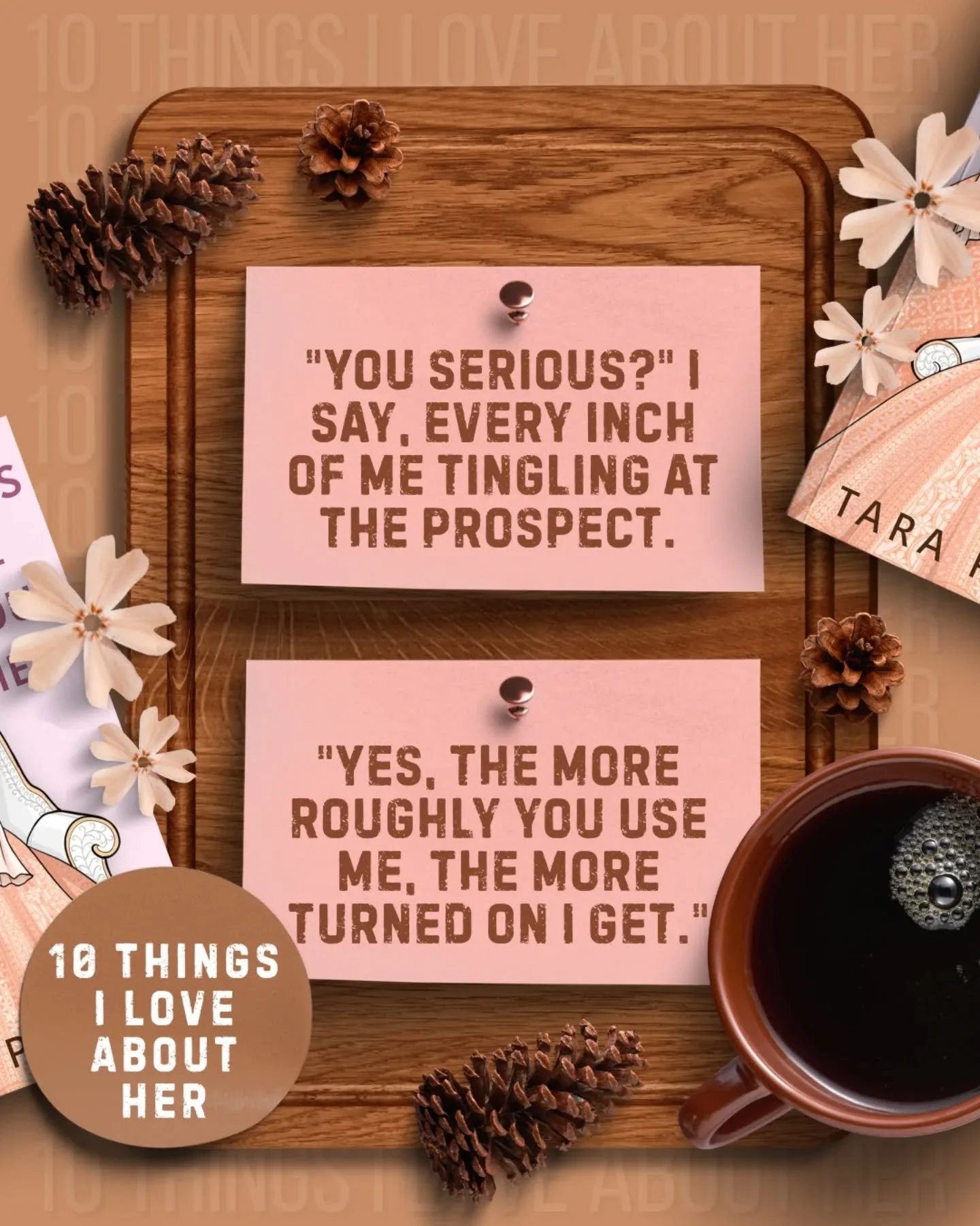 📖: 10 Things I Love About Her

Tropes:
🤎 Sapphic Romance 
🤎 Age Gap Romance
🤎 Grumpy x Sunshine
🤎 Opposites Attract
🤎 Fake Dating (to please their siblings)
🤎 Maids of Honor Shenanigans
🤎 Taming of the Shrew&ndash;adjacent
🤎 Slow Burn to Spi