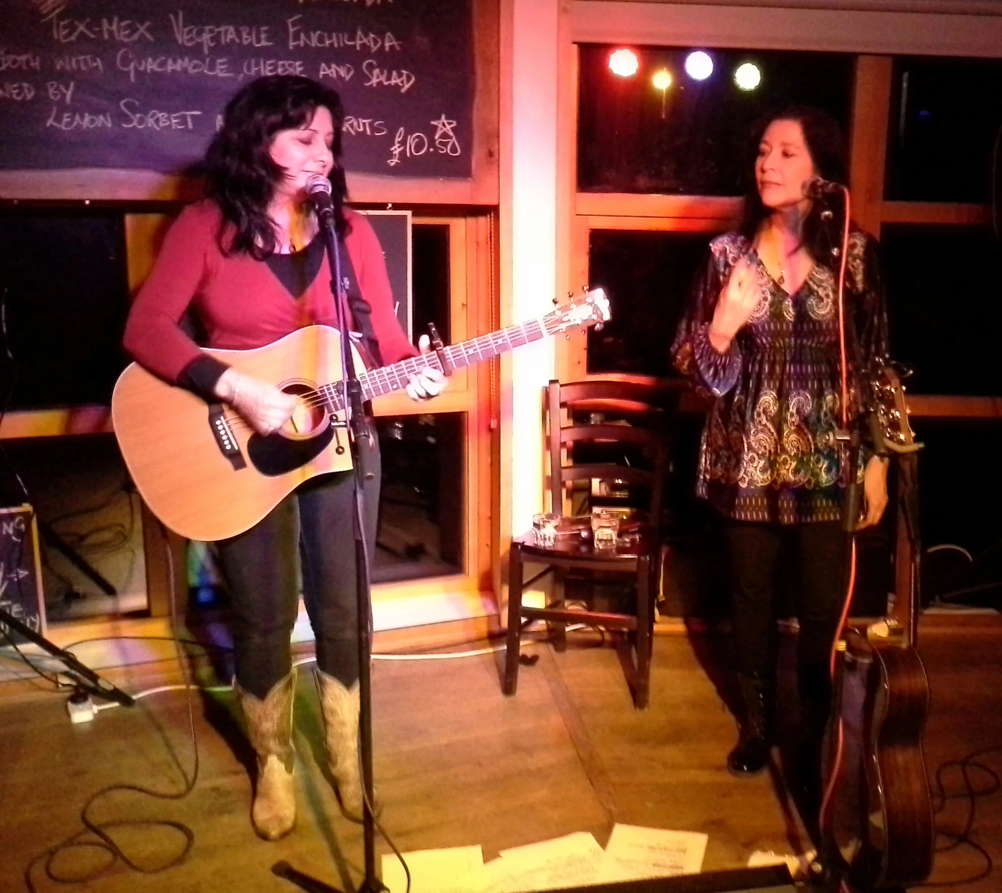 With Tish Hinojosa - Y Caban, Wales, 2014