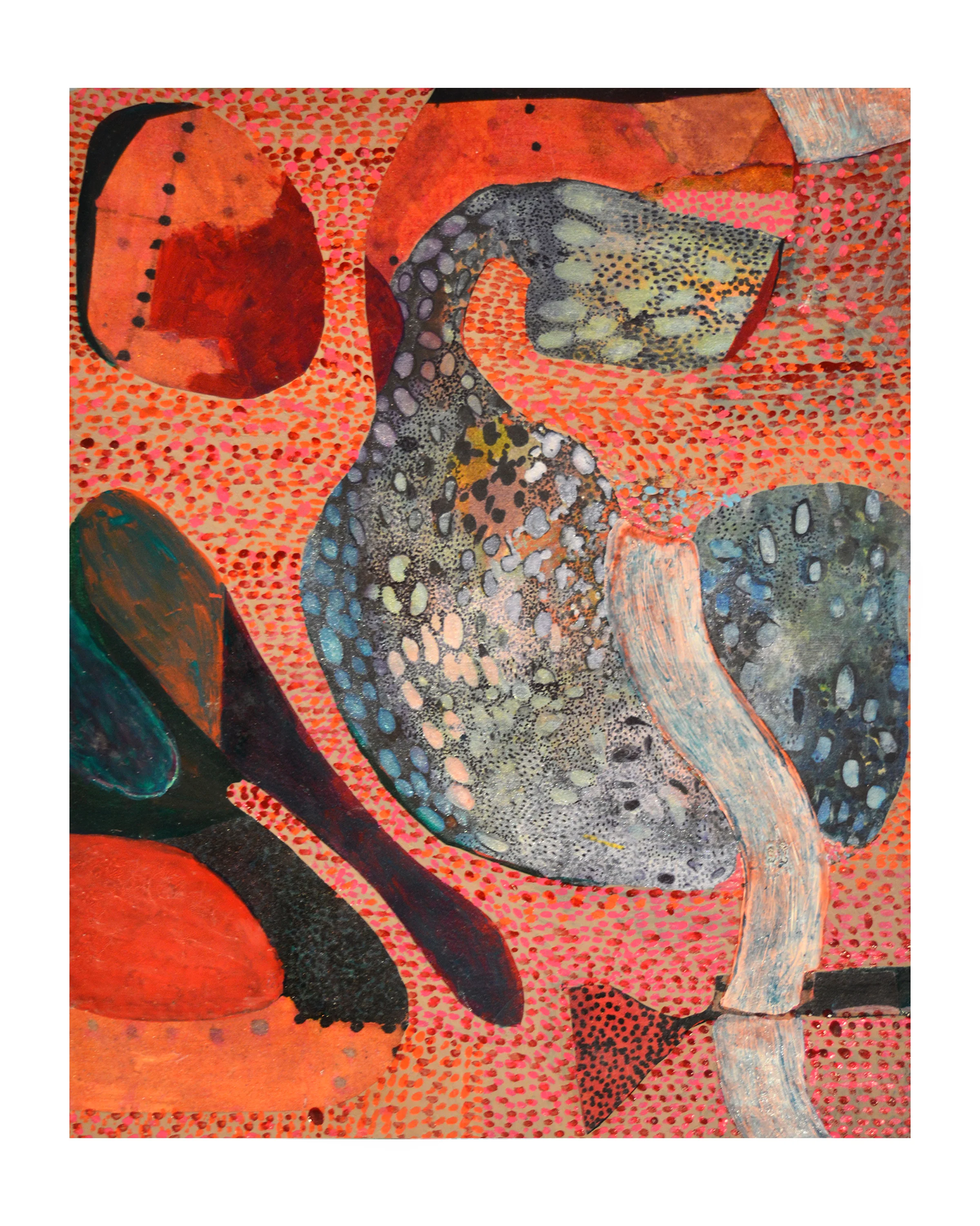 02 8 x 10” enamel, ink and wax on panel