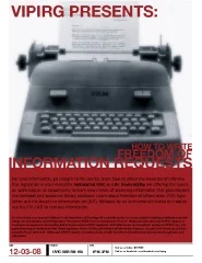 How to Write a Freedom of Information Request? A Workshop?