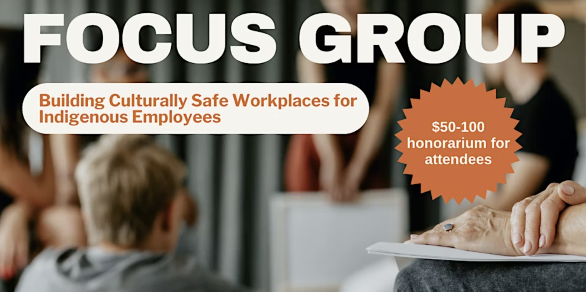 Free Dinner &amp; Chat about Workplace Cultural Safety ($50-100 honorarium)