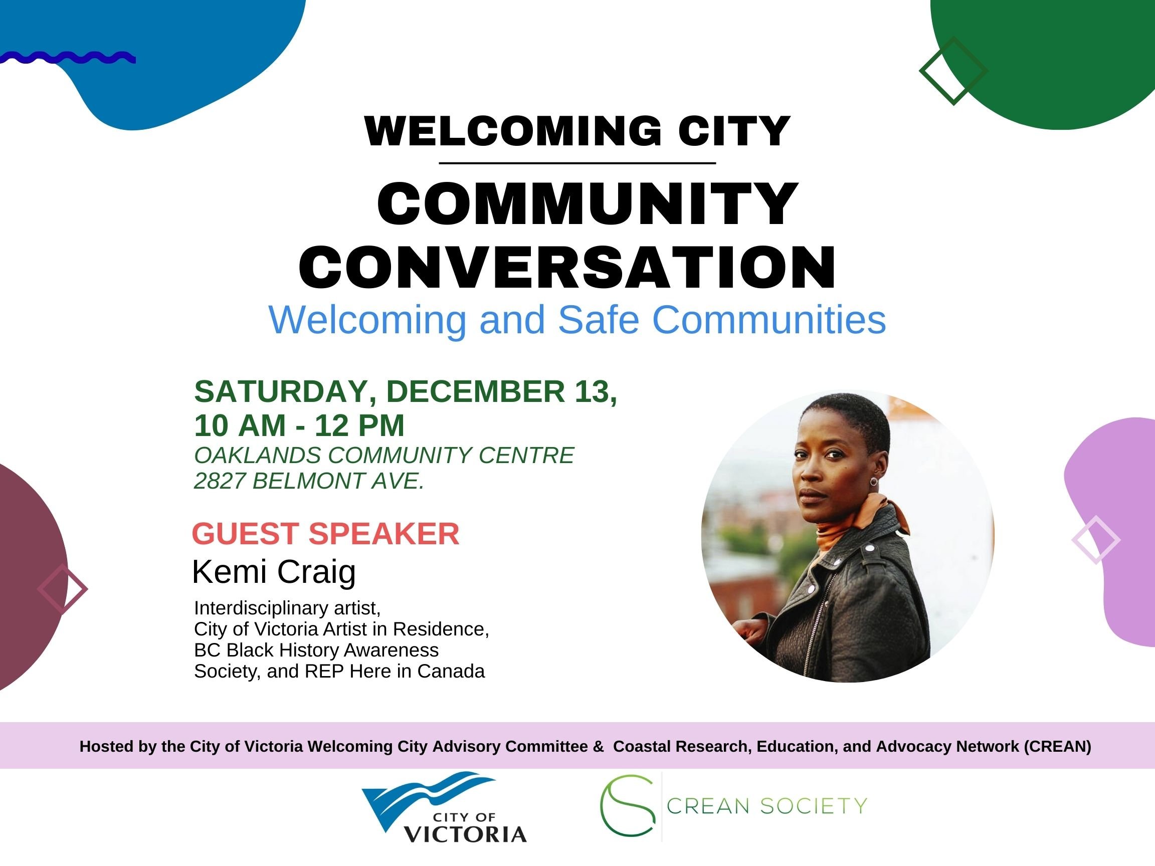 Welcoming City Community Conversation: Welcoming &amp; Safe Communities