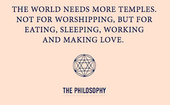 The alchemist of spaces @marcperidis believes that spaces should be designed and constructed with the same spirituality of temples, scared sites and historical monuments  to connect us to a deeper intelligence and allow us to function at a higher lev