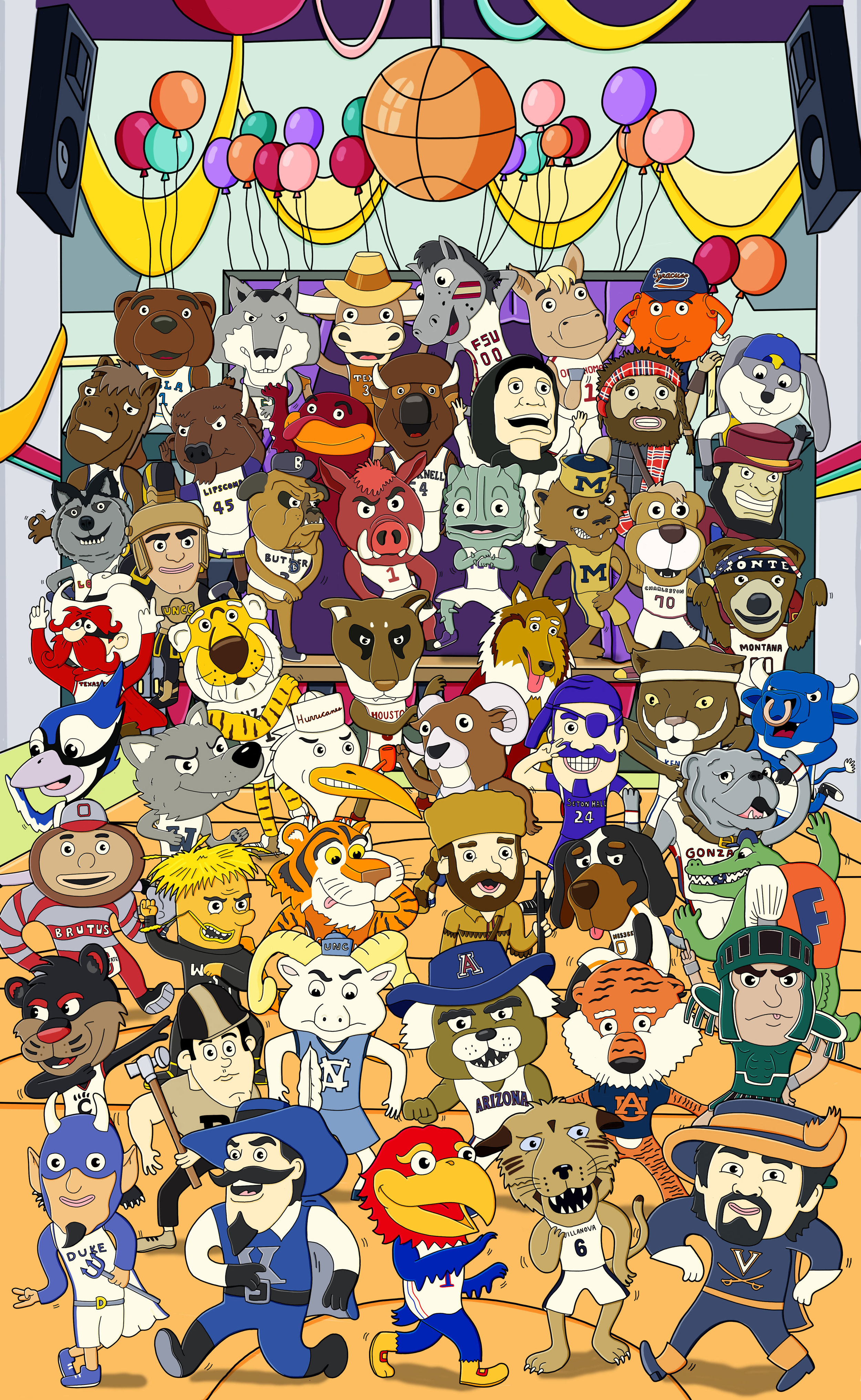 Washington Post NCAA Dancing Mascots