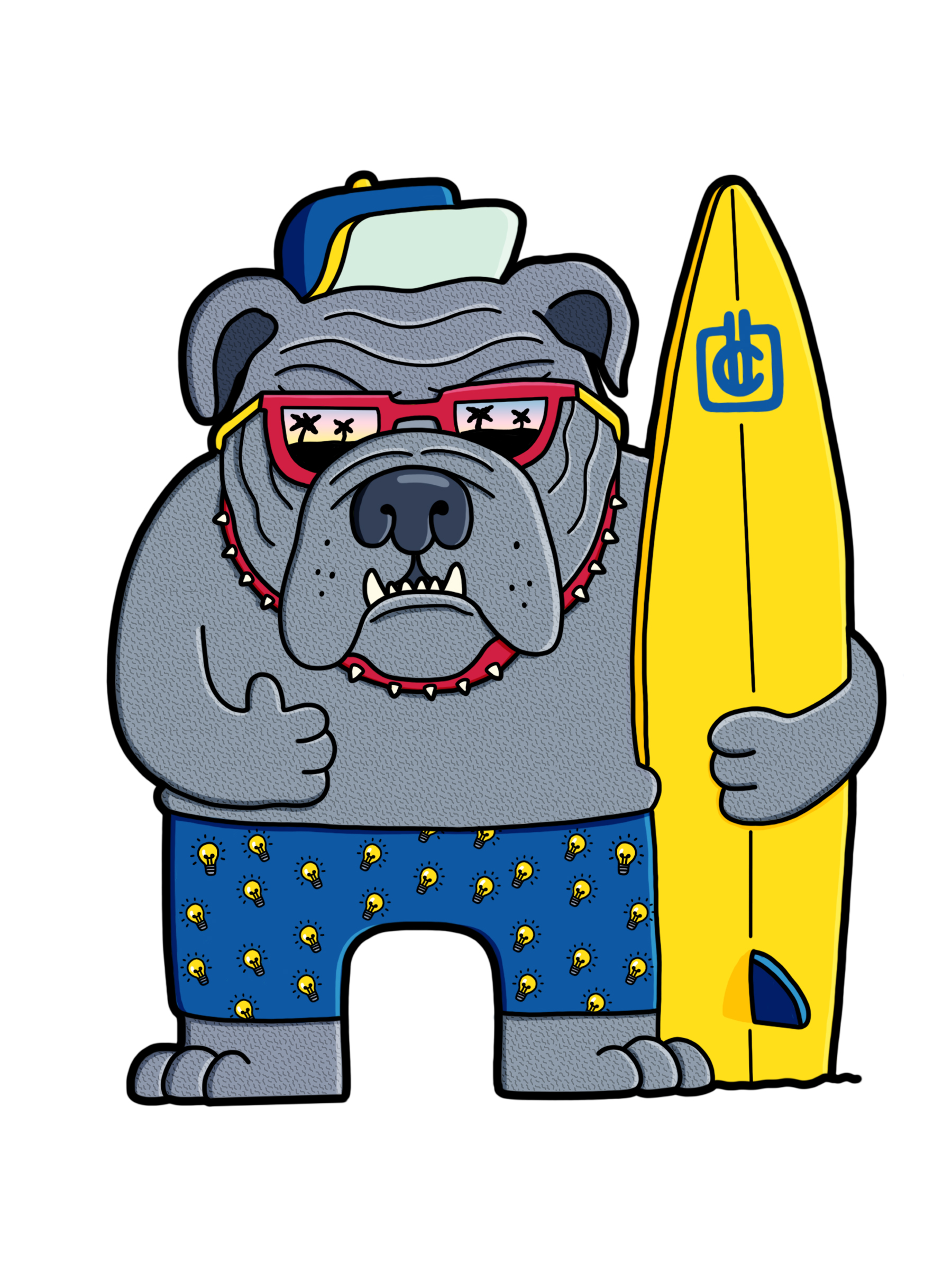 California Electric Supply Bulldog mascot
