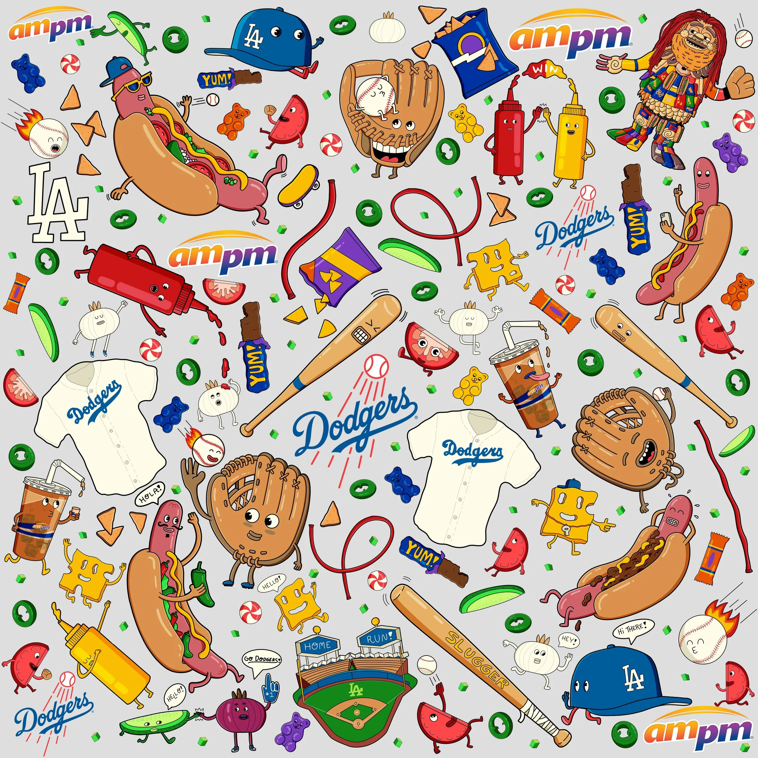 AMPM LA DODGERS WALL MURAL