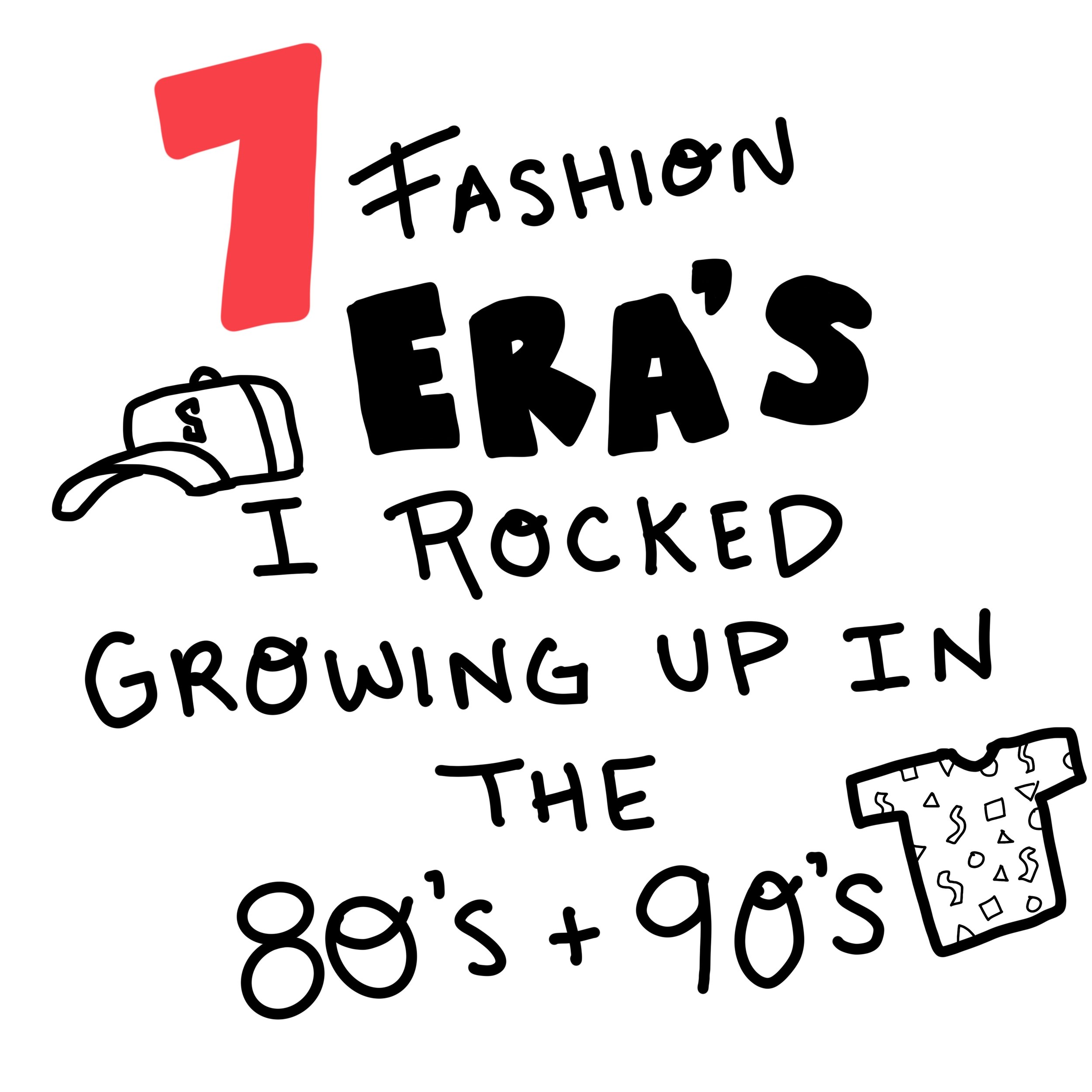 7 Fashion Era's I rocked in the 80's and 90's — Danvillage Illustration
