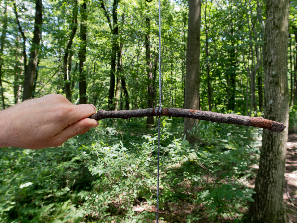 clove hitch knot step 3