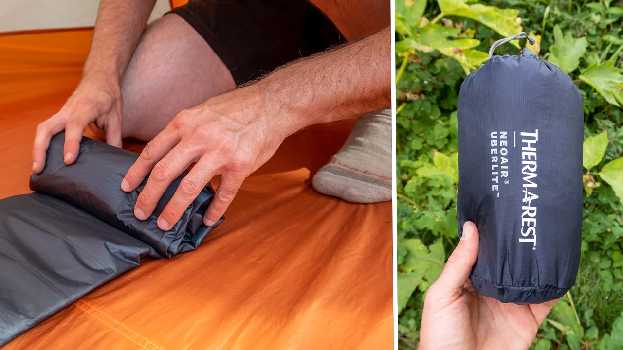 packed size of uberlite sleeping pad