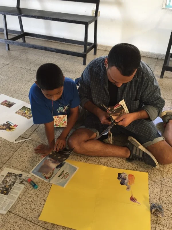 Creating vision boards to imagine and plan for life outside of the group home.