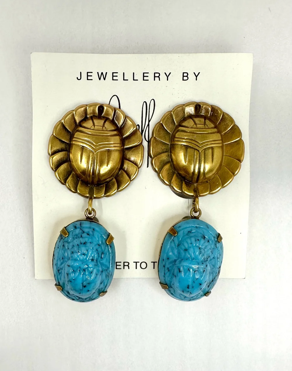 Egyptian Drop Earrings — Joseff of Hollywood - Main Image