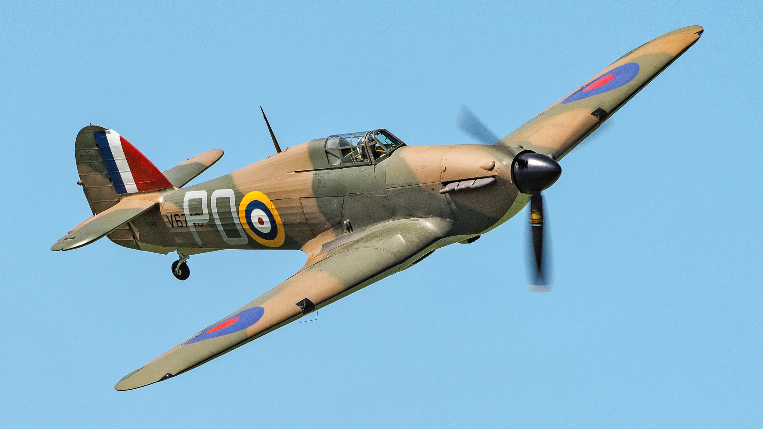Ross Pay makes the first Hurricane flight in Australia since WWII.